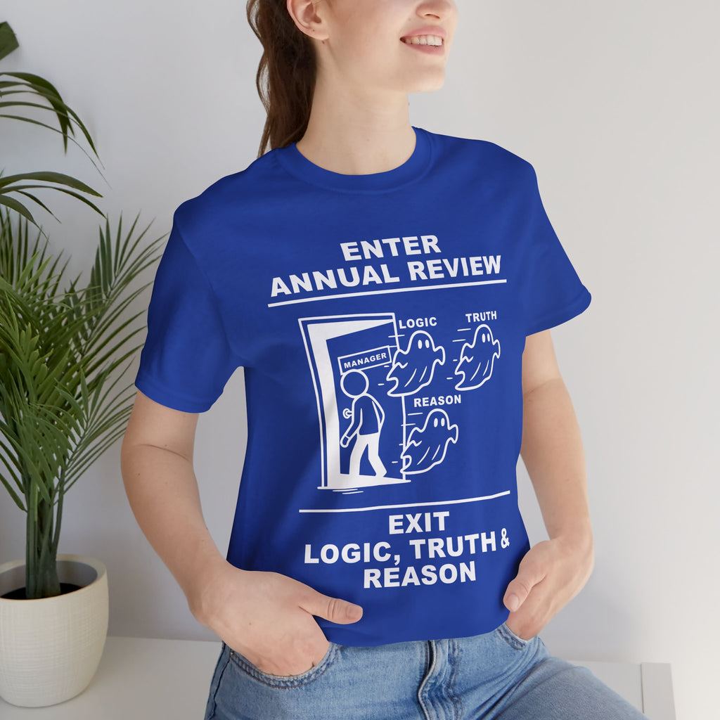 Annual Review T-Shirt – Cliffverse Office Humor Graphic Tee for Corporate Survivors