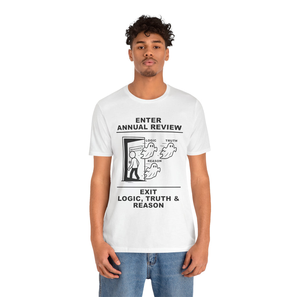 Annual Review T-Shirt – Cliffverse Office Humor Graphic Tee for Corporate Survivors