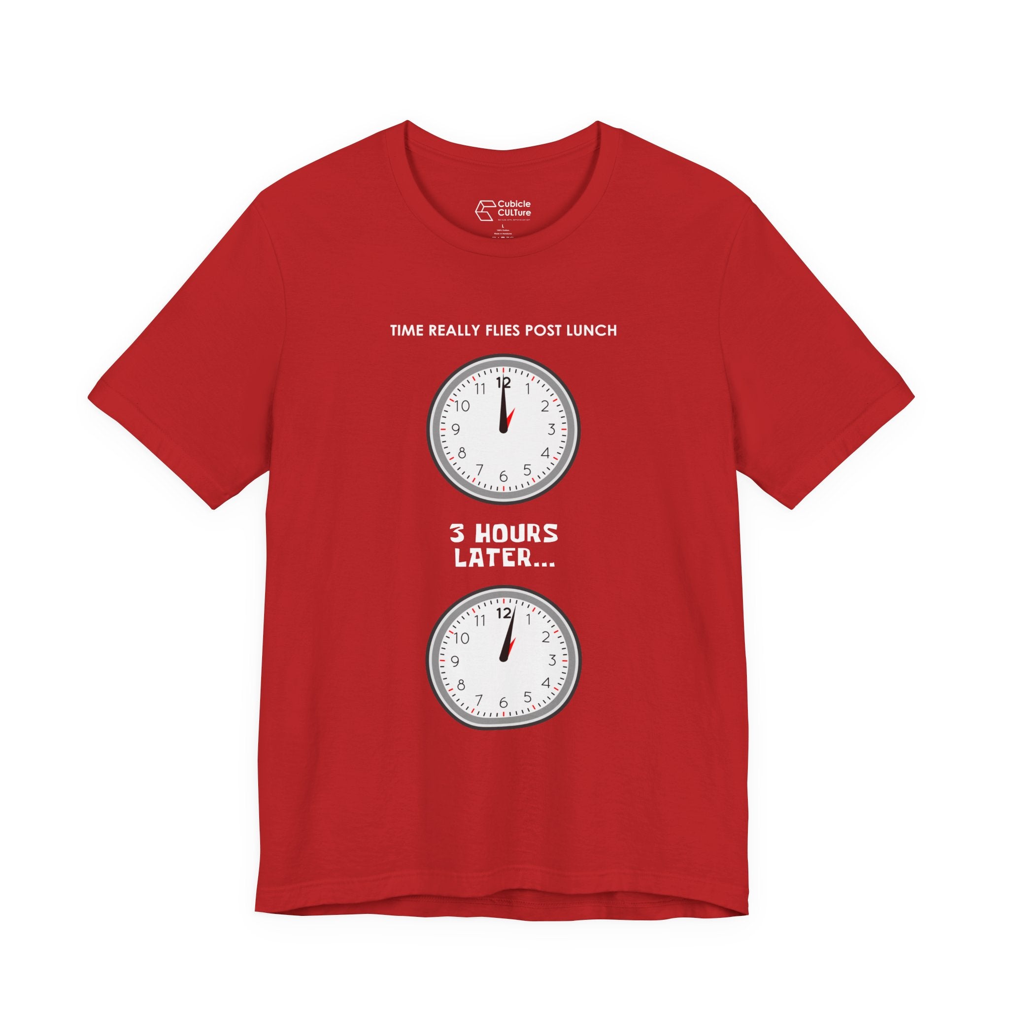 Post Lunch Woe T-Shirt – Dark Humor Afternoon Slump Graphic Tee