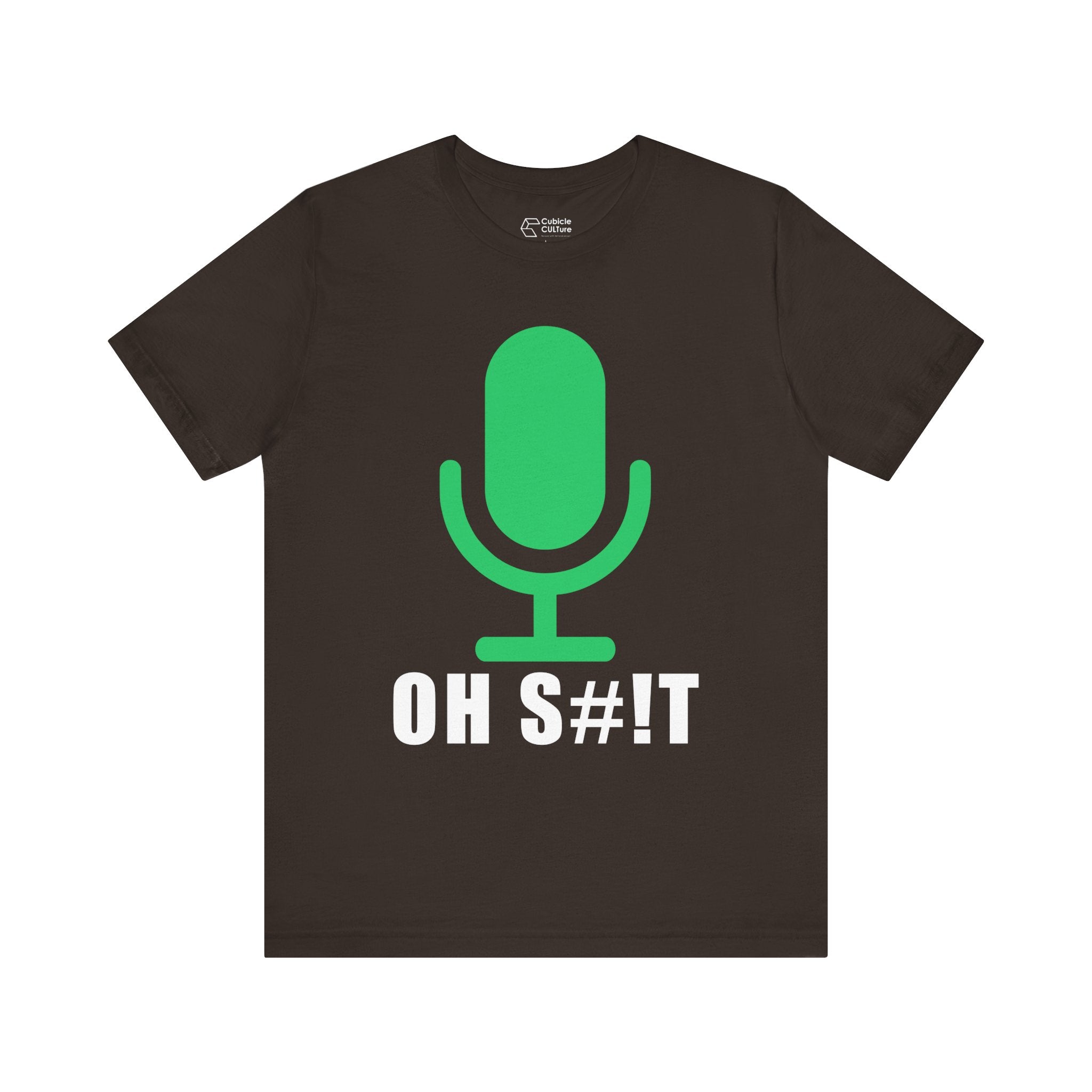 OH S#!T T-Shirt – Hot Mic Zoom Meeting Horror Graphic Tee