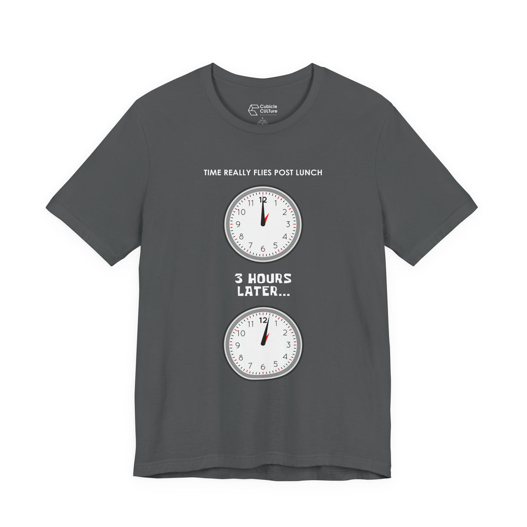 Post Lunch Woe T-Shirt – Dark Humor Afternoon Slump Graphic Tee
