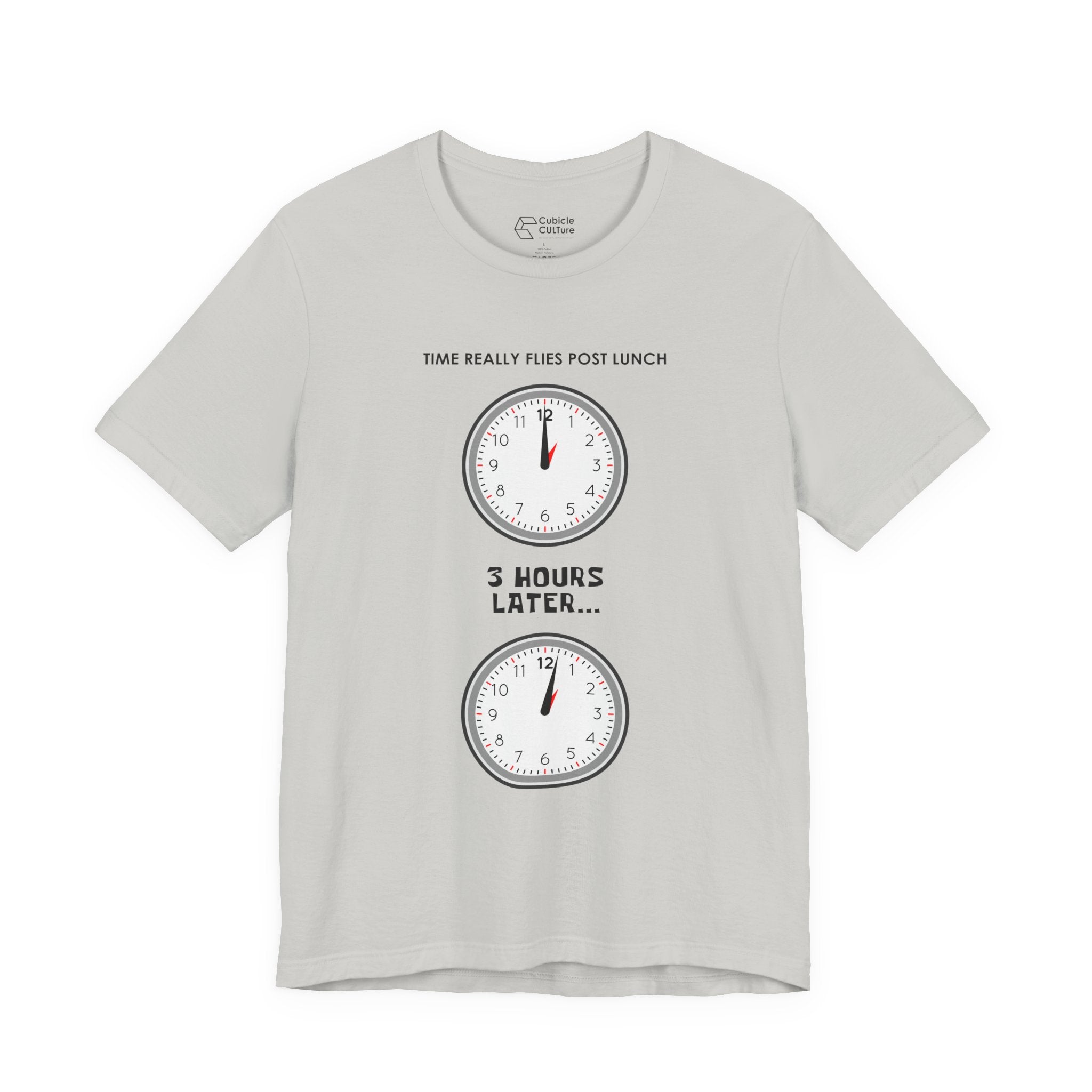 Post Lunch Woe T-Shirt – Dark Humor Afternoon Slump Graphic Tee