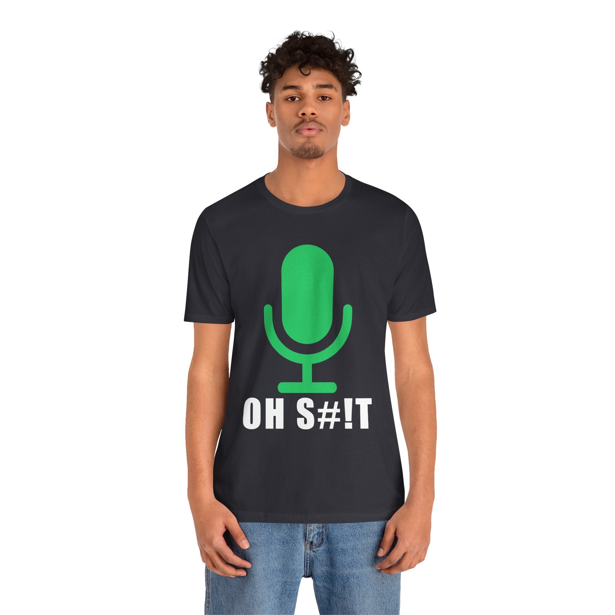 OH S#!T T-Shirt – Hot Mic Zoom Meeting Horror Graphic Tee