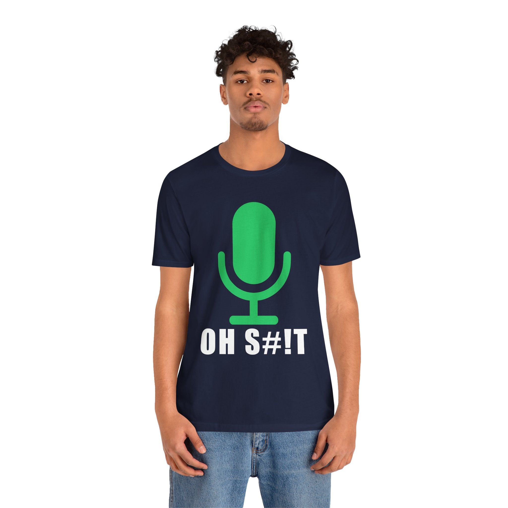 OH S#!T T-Shirt – Hot Mic Zoom Meeting Horror Graphic Tee