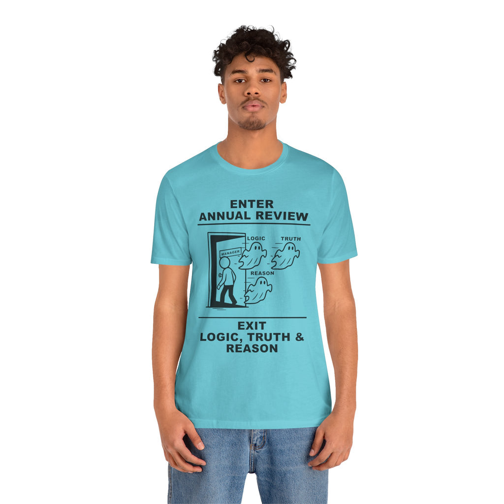 Annual Review T-Shirt – Cliffverse Office Humor Graphic Tee for Corporate Survivors