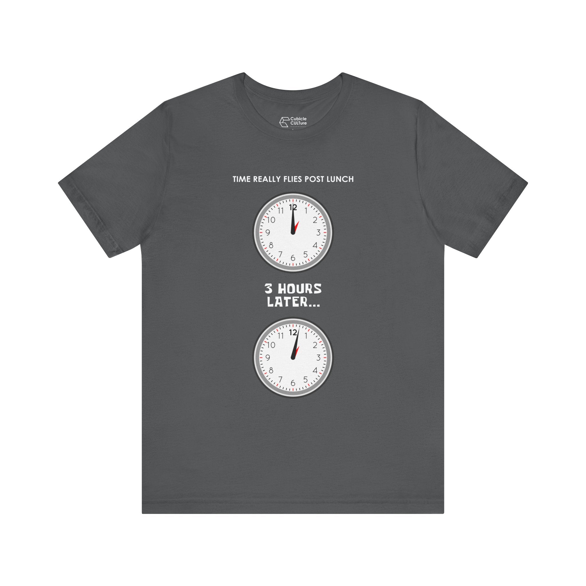 Post Lunch Woe T-Shirt – Dark Humor Afternoon Slump Graphic Tee