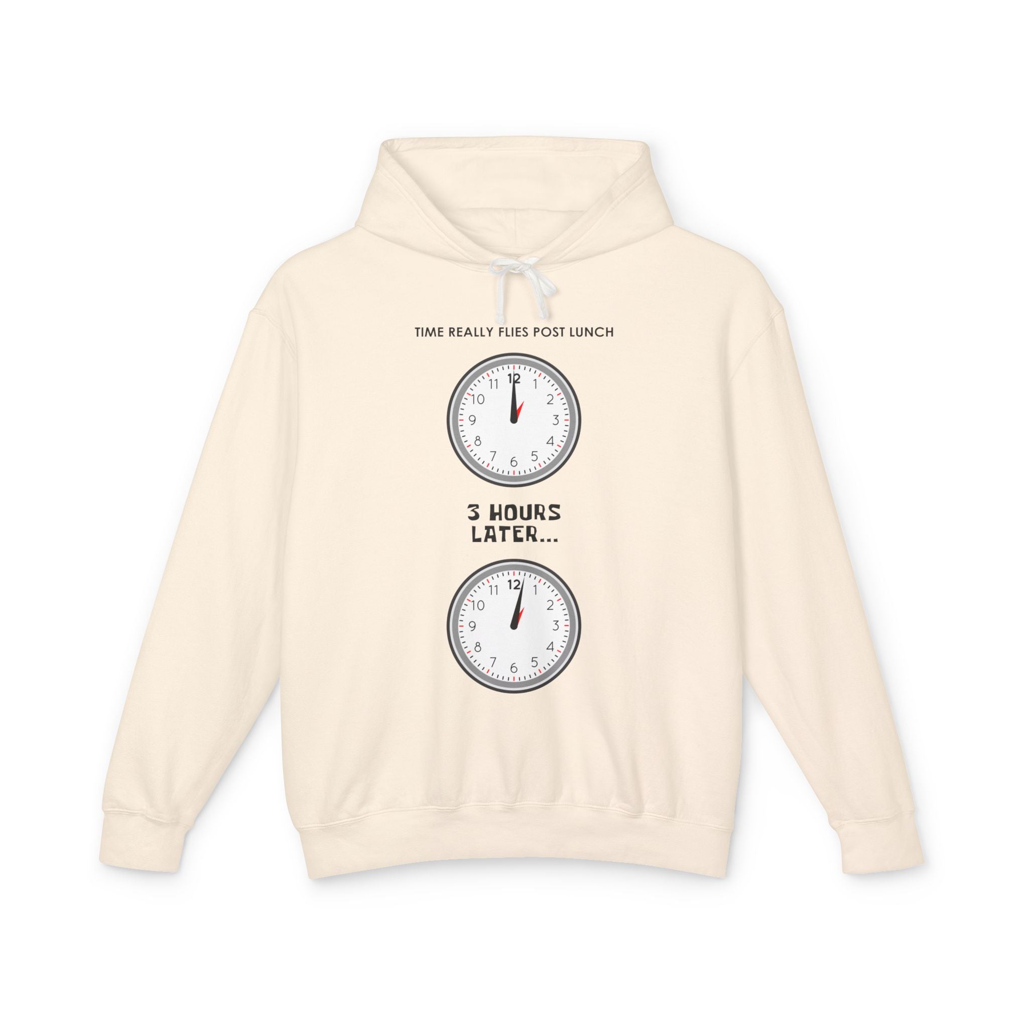 Post Lunch Woe Hoodie – Dark Humor Office Survival Sweatshirt