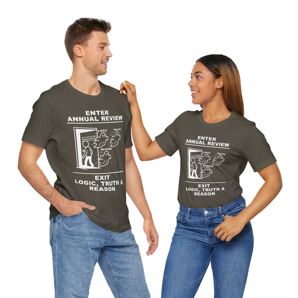 Annual Review T-Shirt – Cliffverse Office Humor Graphic Tee for Corporate Survivors