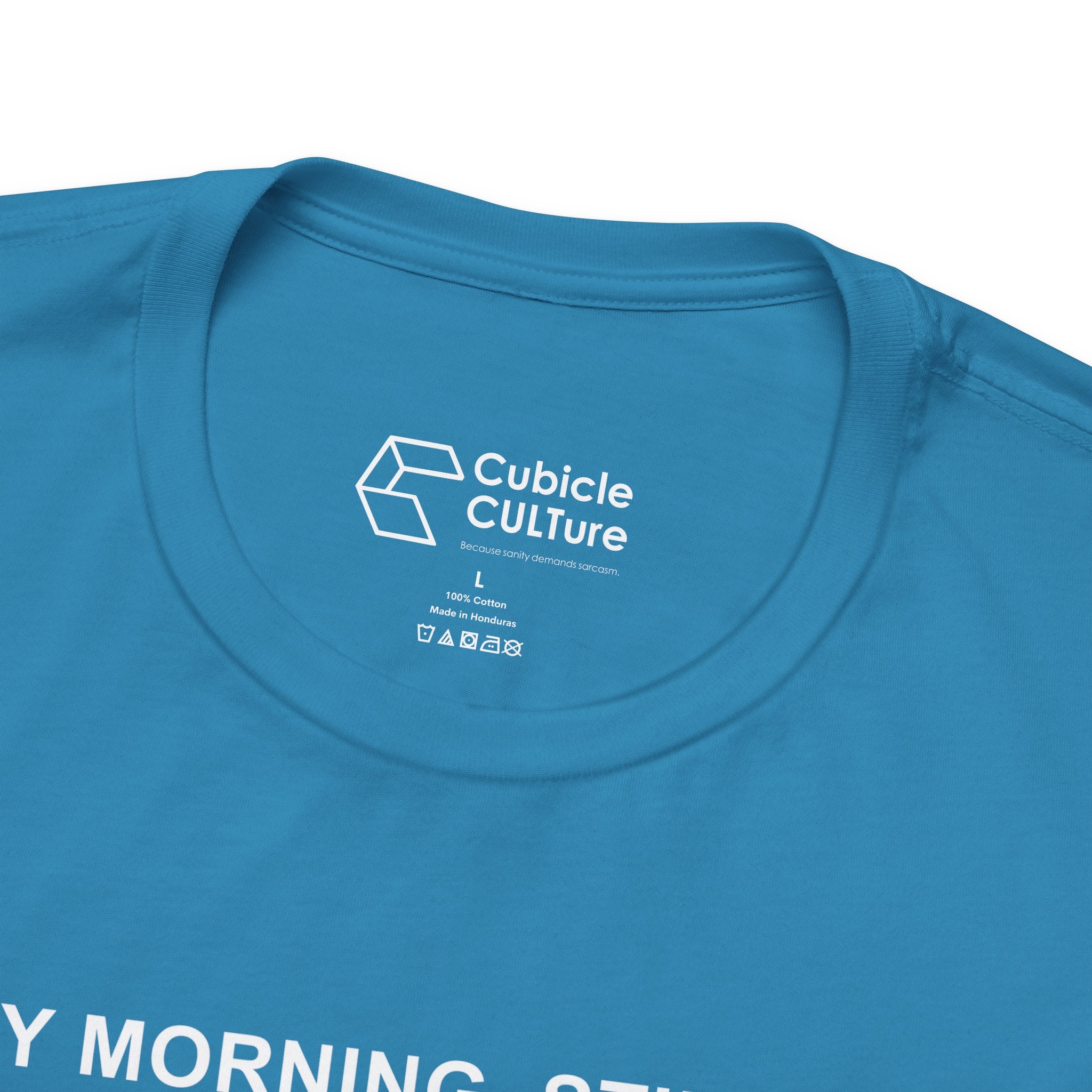 Every Morning — Clocking into Hell T-Shirt – Cliffverse Office Humor Graphic Tee for Corporate Survivors