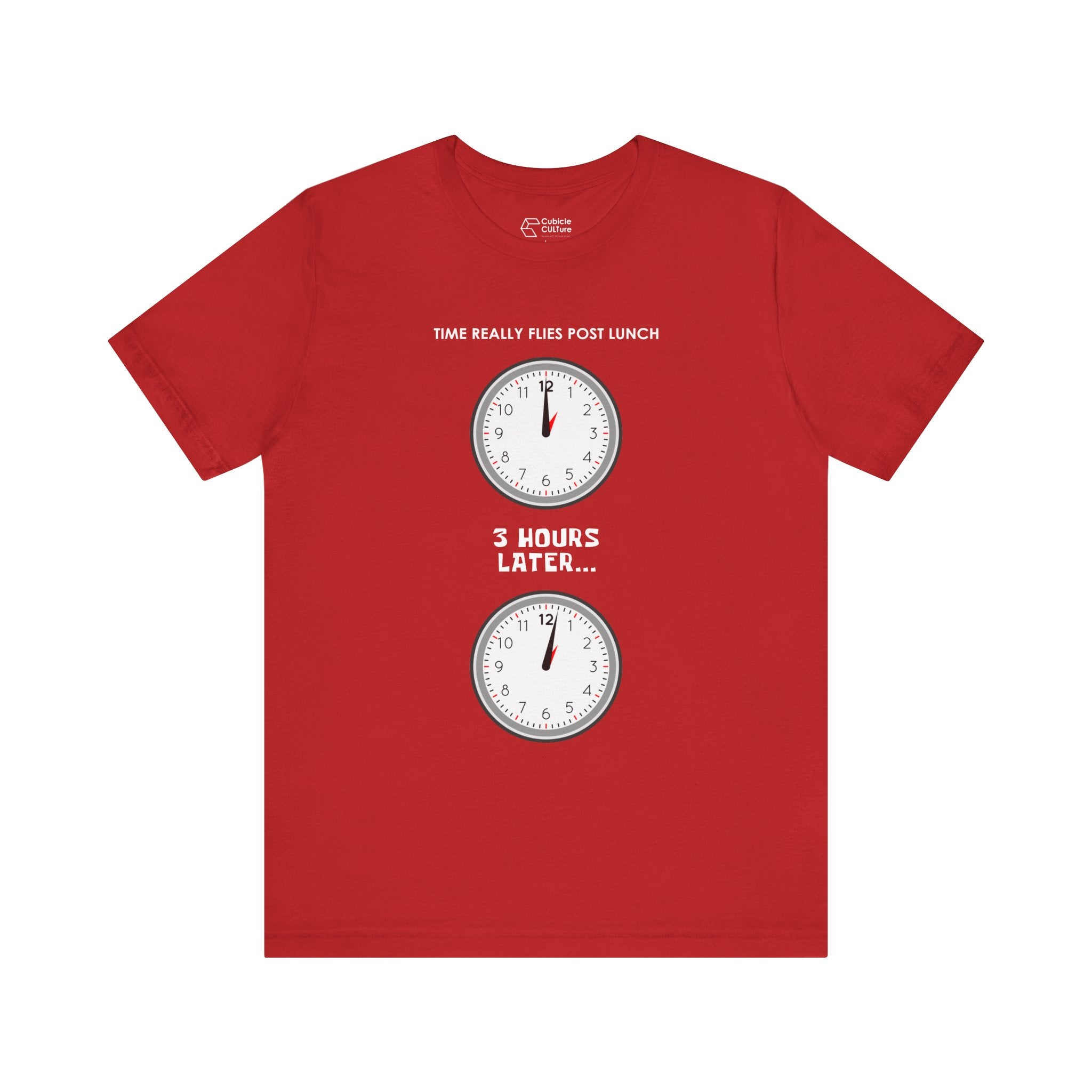 Post Lunch Woe T-Shirt – Dark Humor Afternoon Slump Graphic Tee