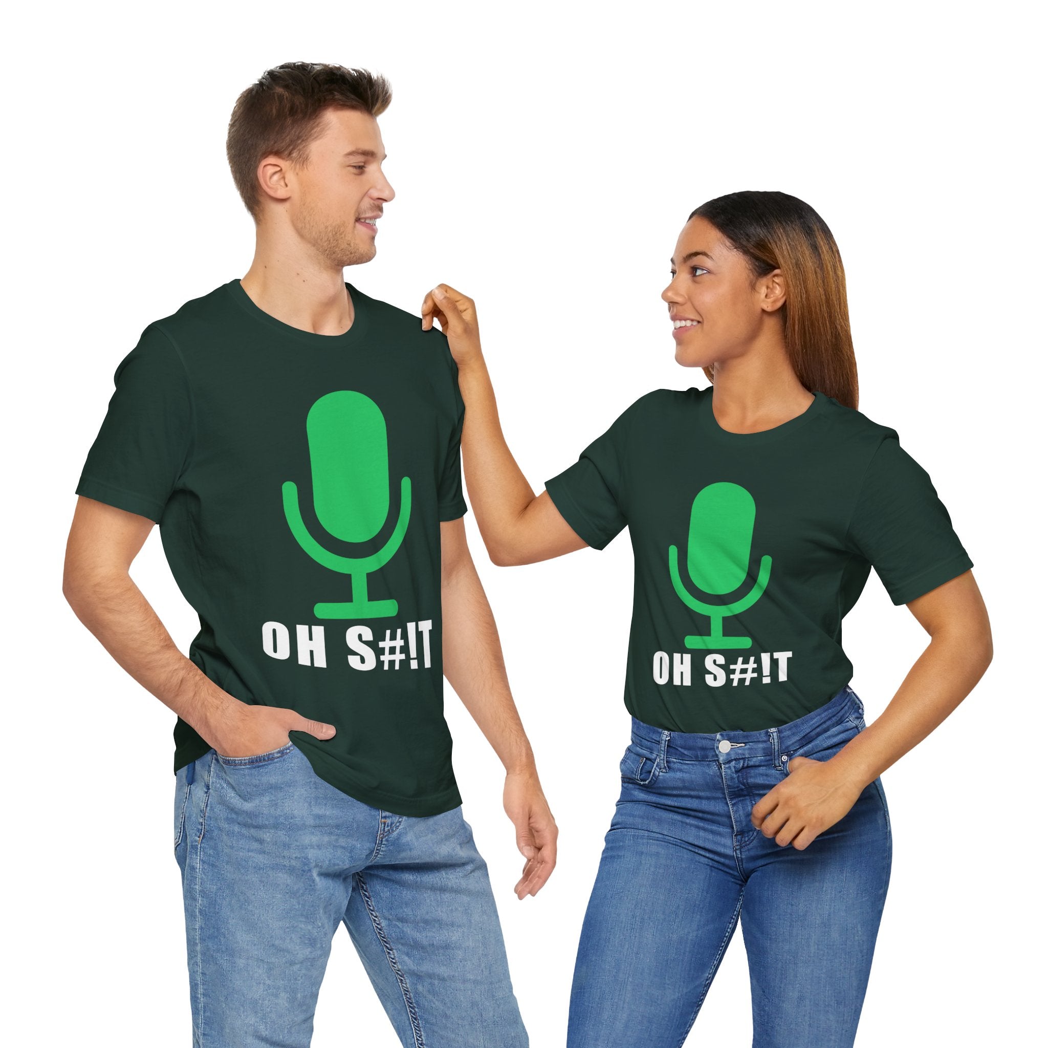 OH S#!T T-Shirt – Hot Mic Zoom Meeting Horror Graphic Tee