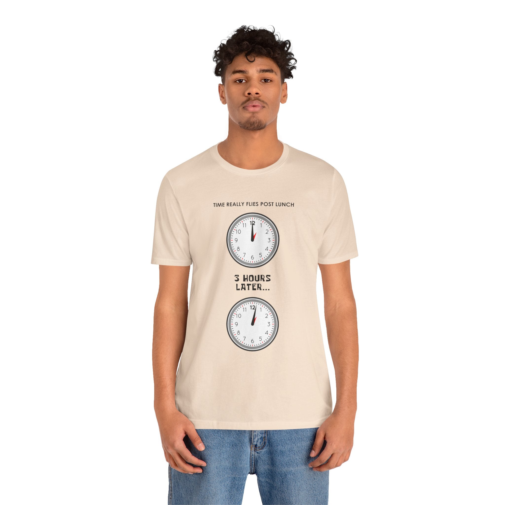 Post Lunch Woe T-Shirt – Dark Humor Afternoon Slump Graphic Tee