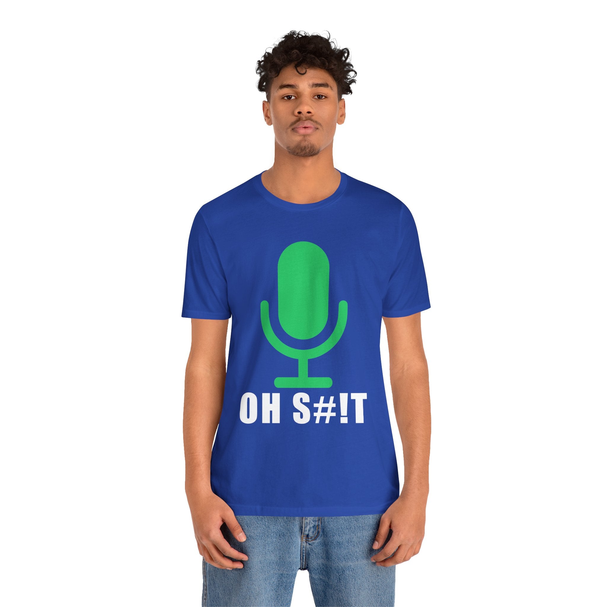 OH S#!T T-Shirt – Hot Mic Zoom Meeting Horror Graphic Tee