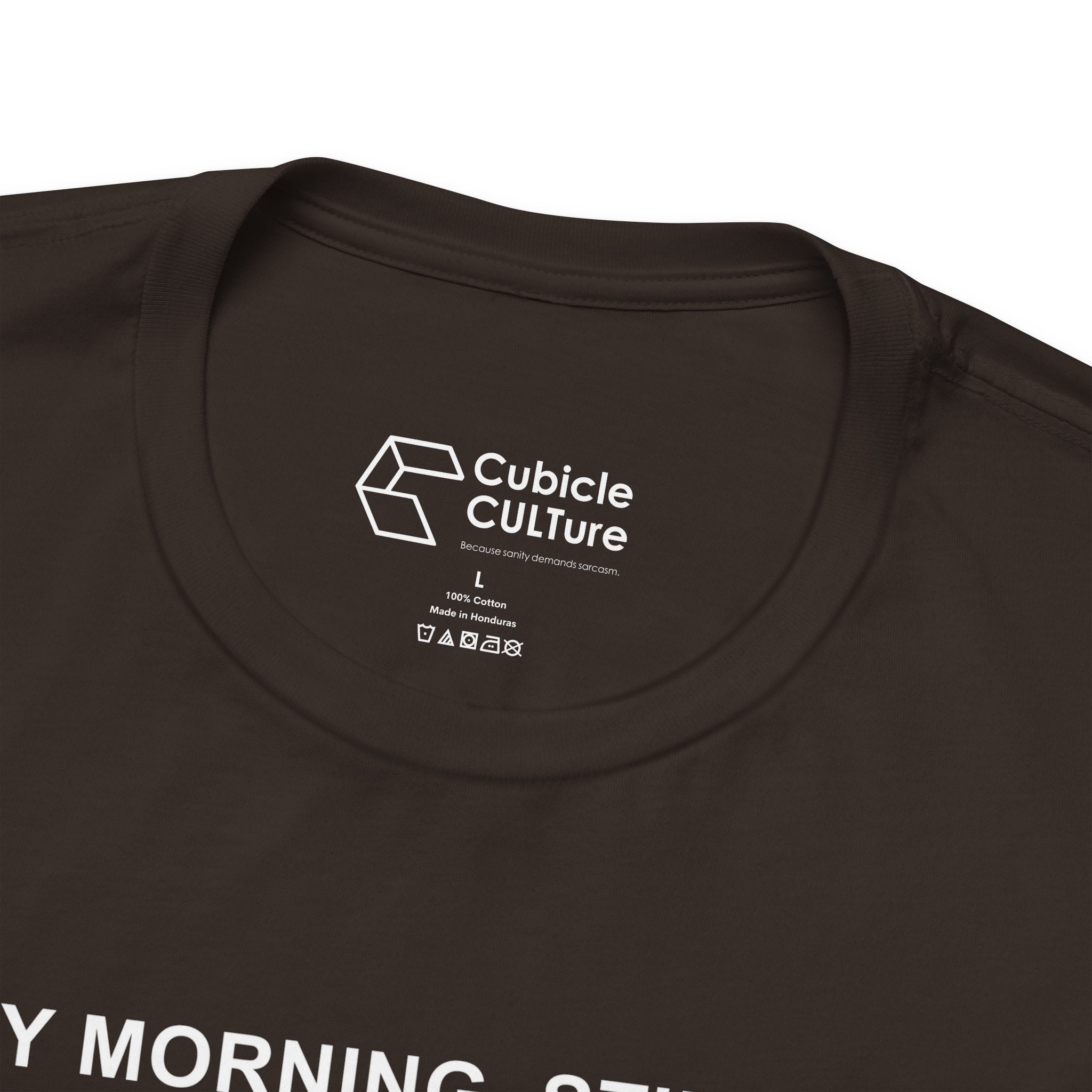 Every Morning — Clocking into Hell T-Shirt – Cliffverse Office Humor Graphic Tee for Corporate Survivors