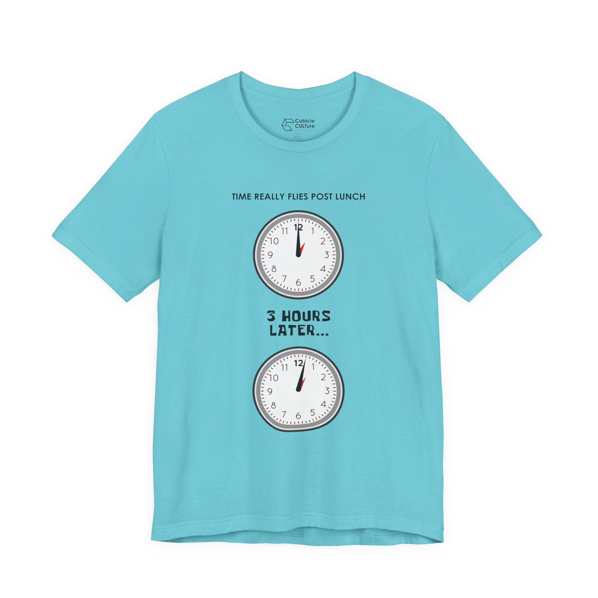 Post Lunch Woe T-Shirt – Dark Humor Afternoon Slump Graphic Tee