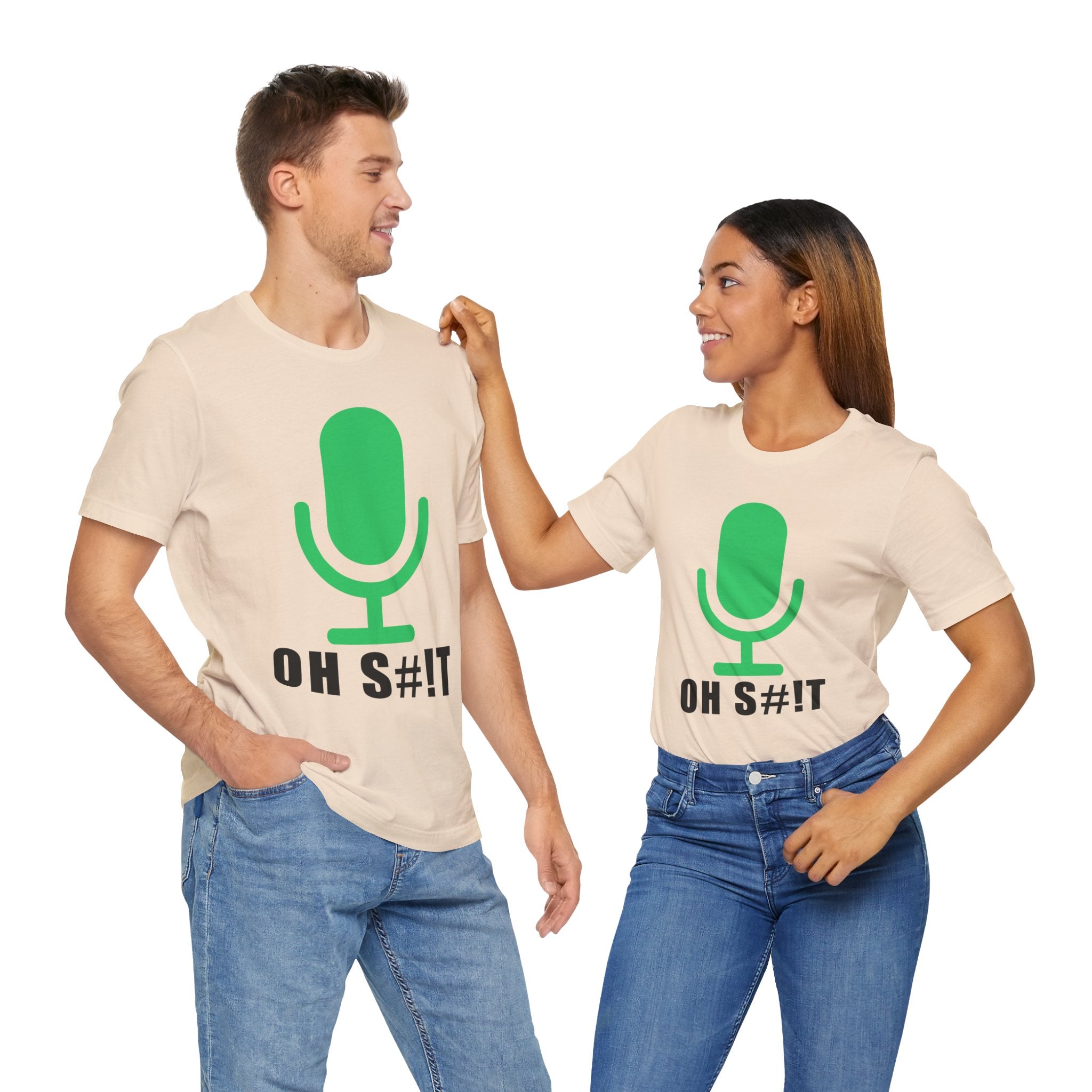 OH S#!T T-Shirt – Hot Mic Zoom Meeting Horror Graphic Tee