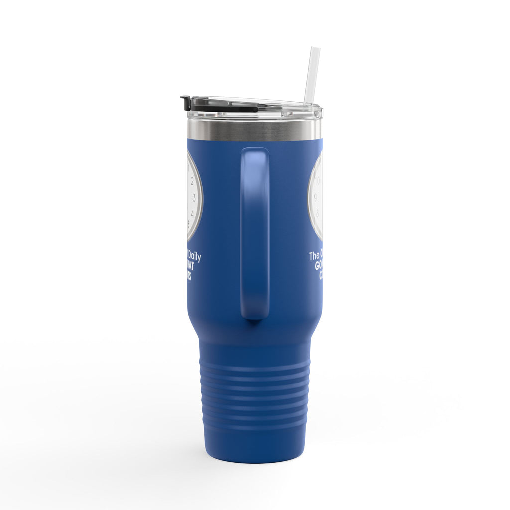 5 O’Clock Daily Goal Travel Mug – Dark Humor Office Survival Tumbler