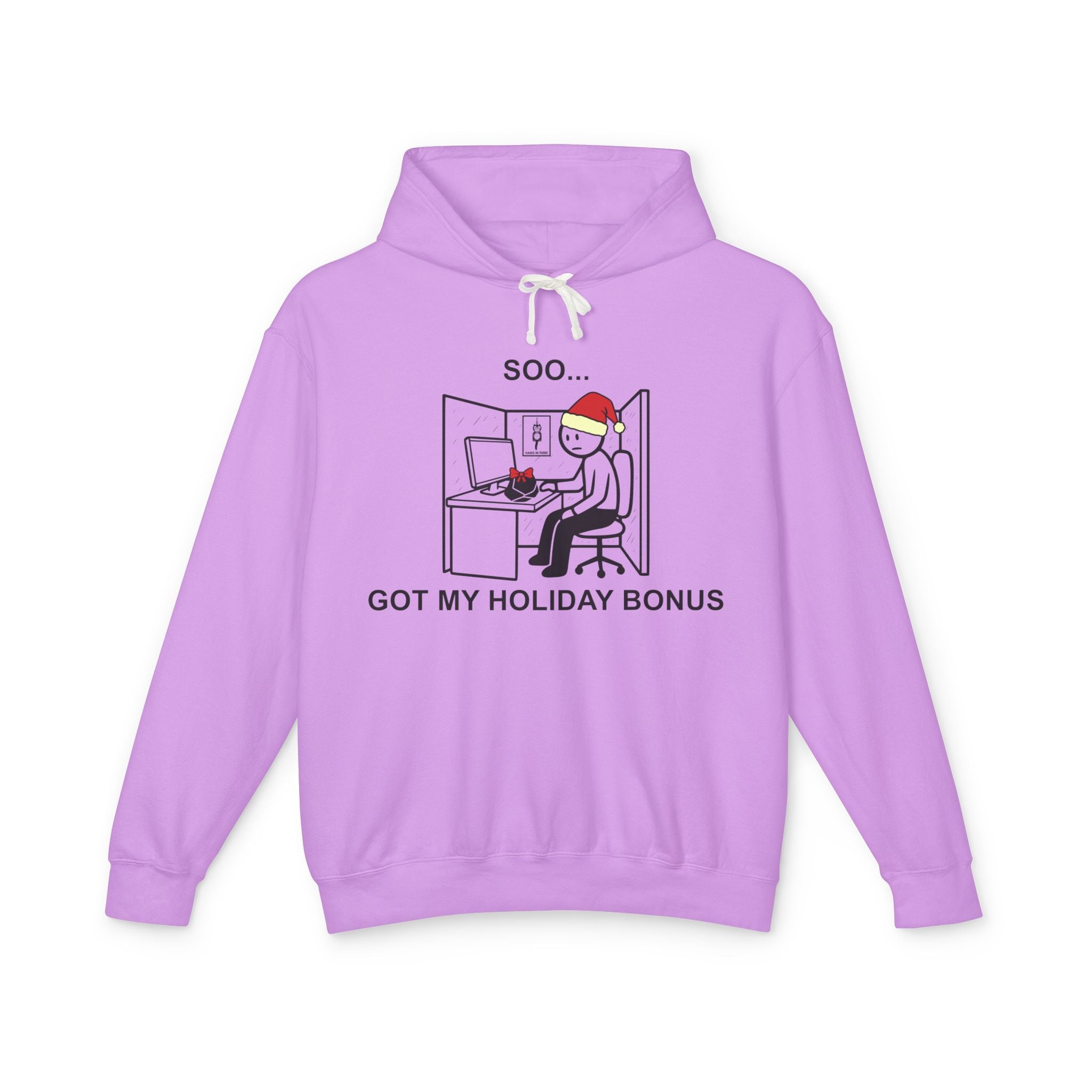 Holiday Bonus Comic Hoodie – Dark Humor Corporate Christmas Office Sweatshirt