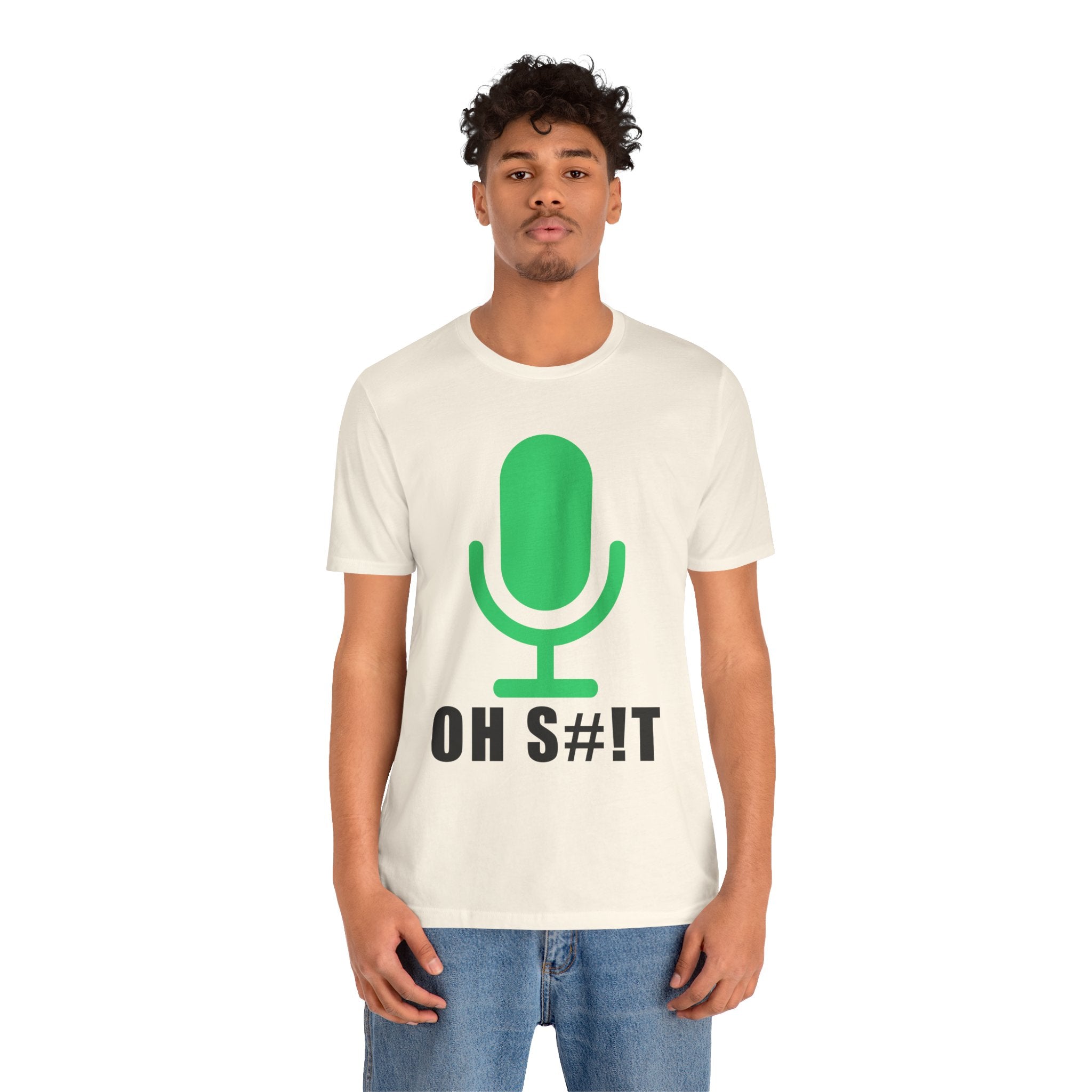 OH S#!T T-Shirt – Hot Mic Zoom Meeting Horror Graphic Tee