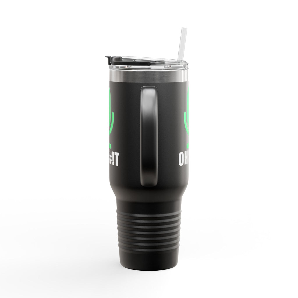 OH S#!T Travel Mug – Hot Mic Zoom Meeting Horror Tumbler