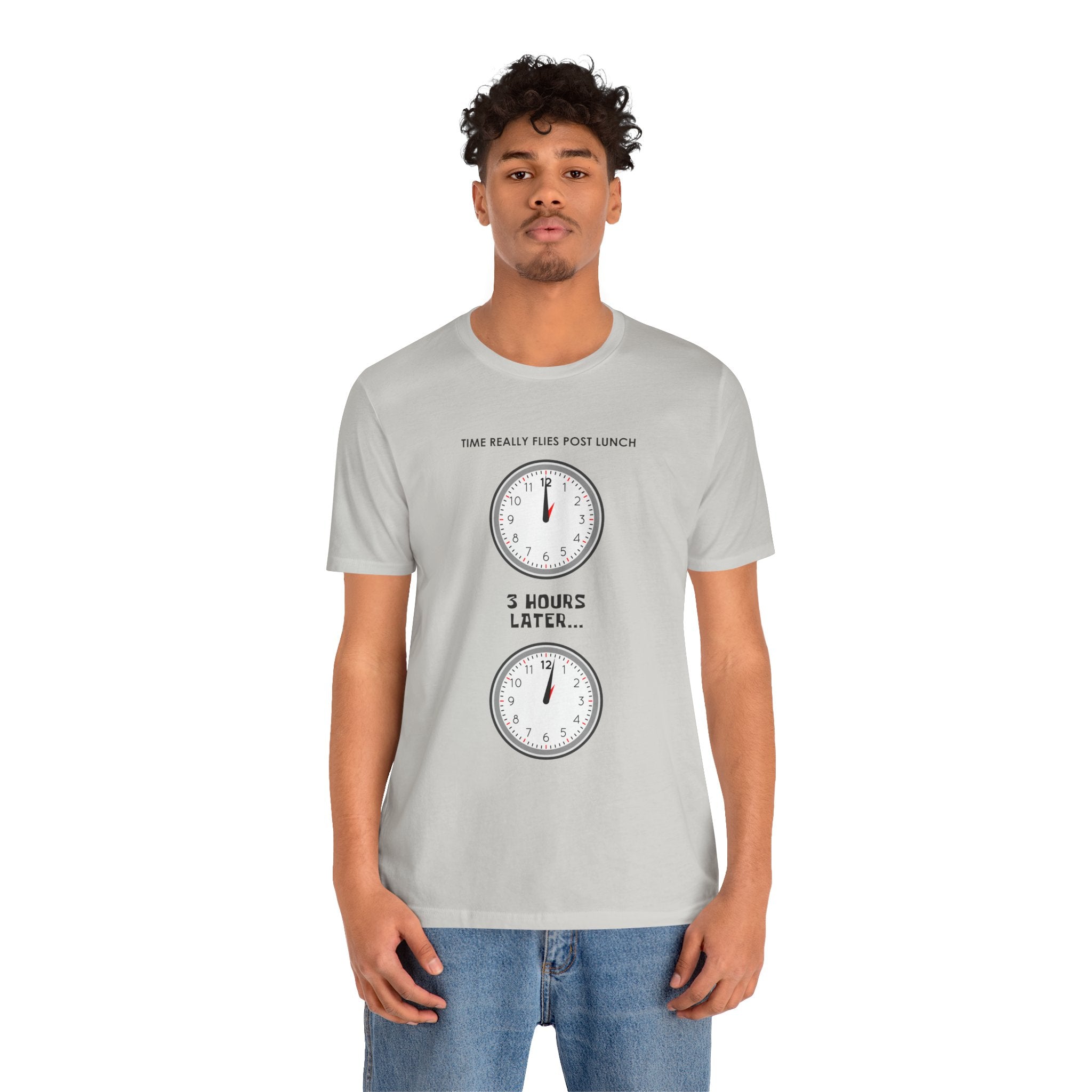 Post Lunch Woe T-Shirt – Dark Humor Afternoon Slump Graphic Tee