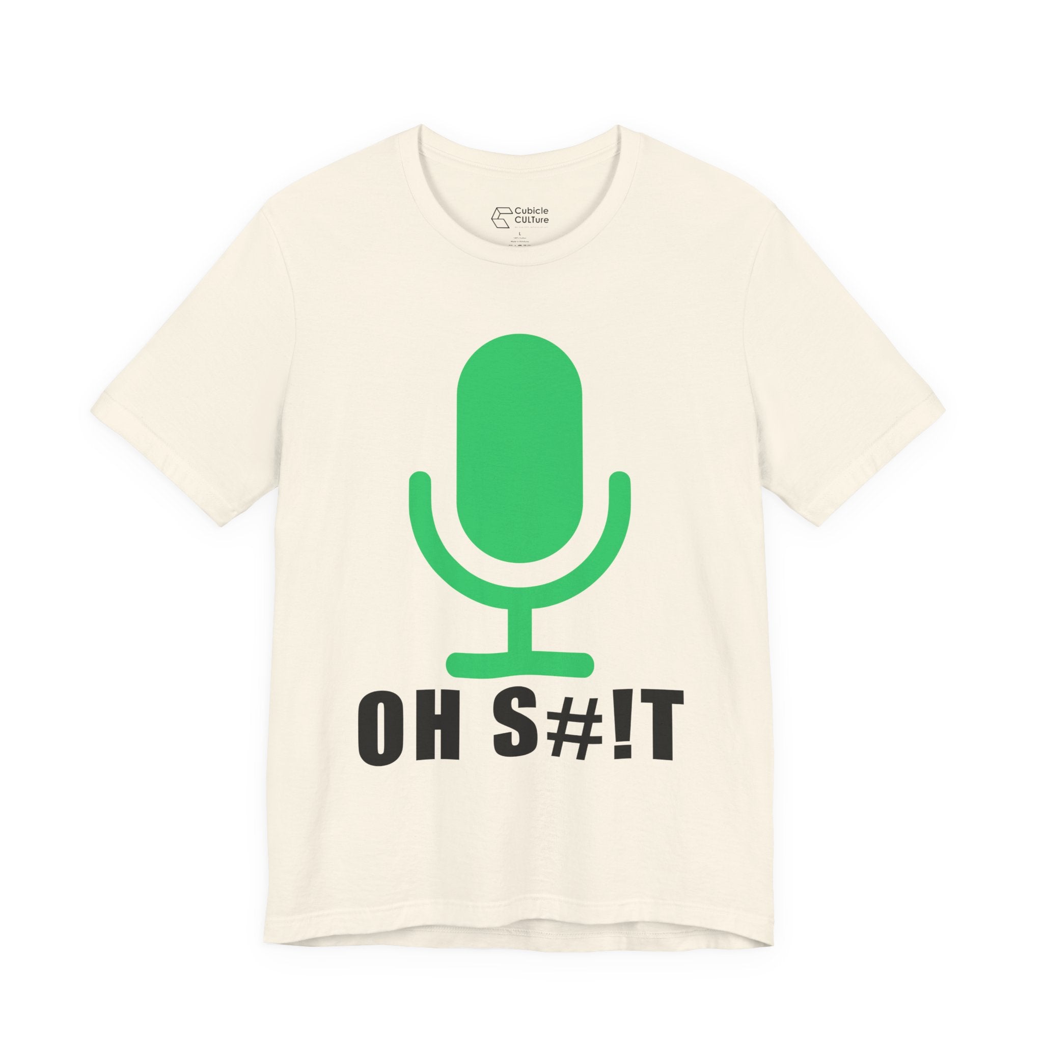 OH S#!T T-Shirt – Hot Mic Zoom Meeting Horror Graphic Tee