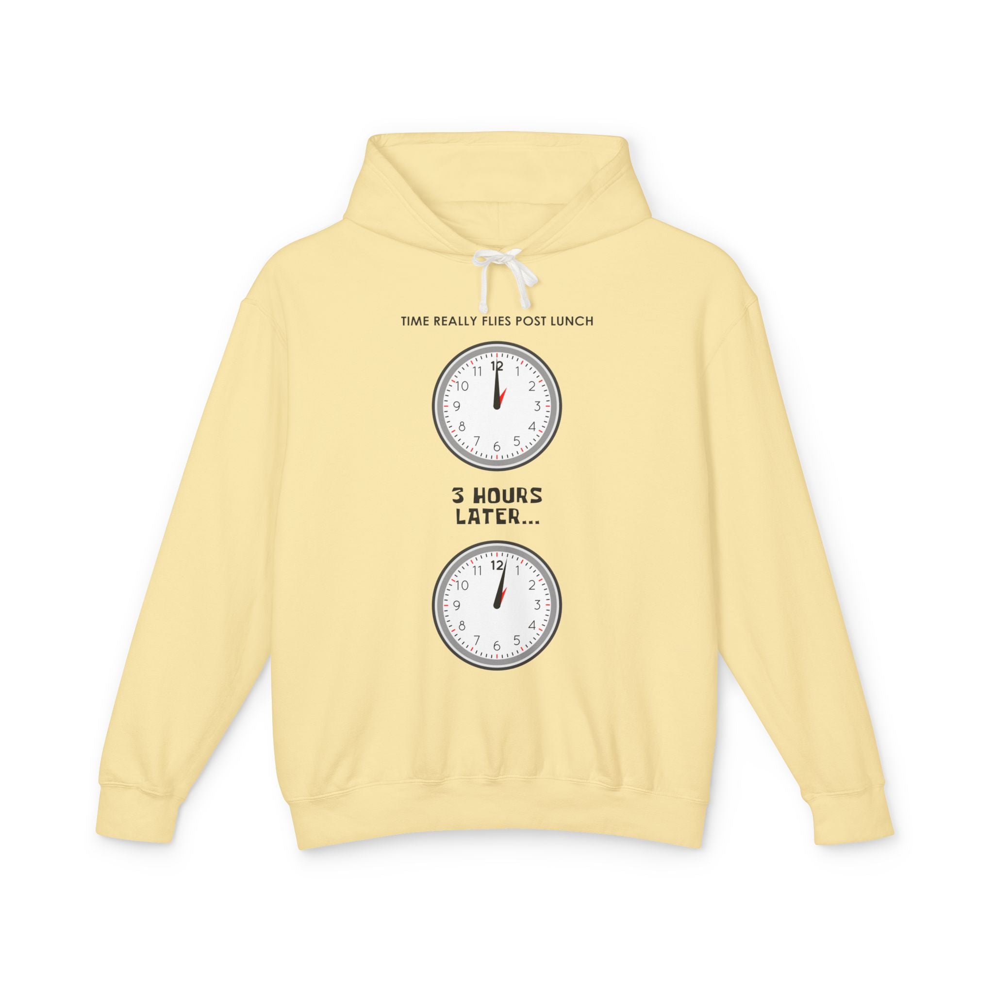 Post Lunch Woe Hoodie – Dark Humor Office Survival Sweatshirt