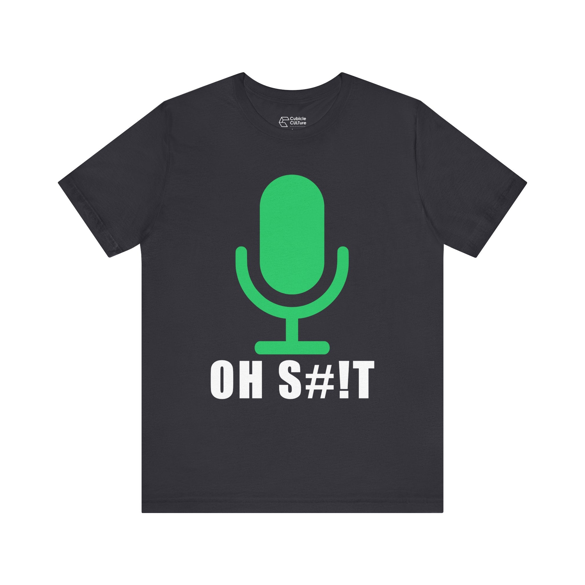 OH S#!T T-Shirt – Hot Mic Zoom Meeting Horror Graphic Tee