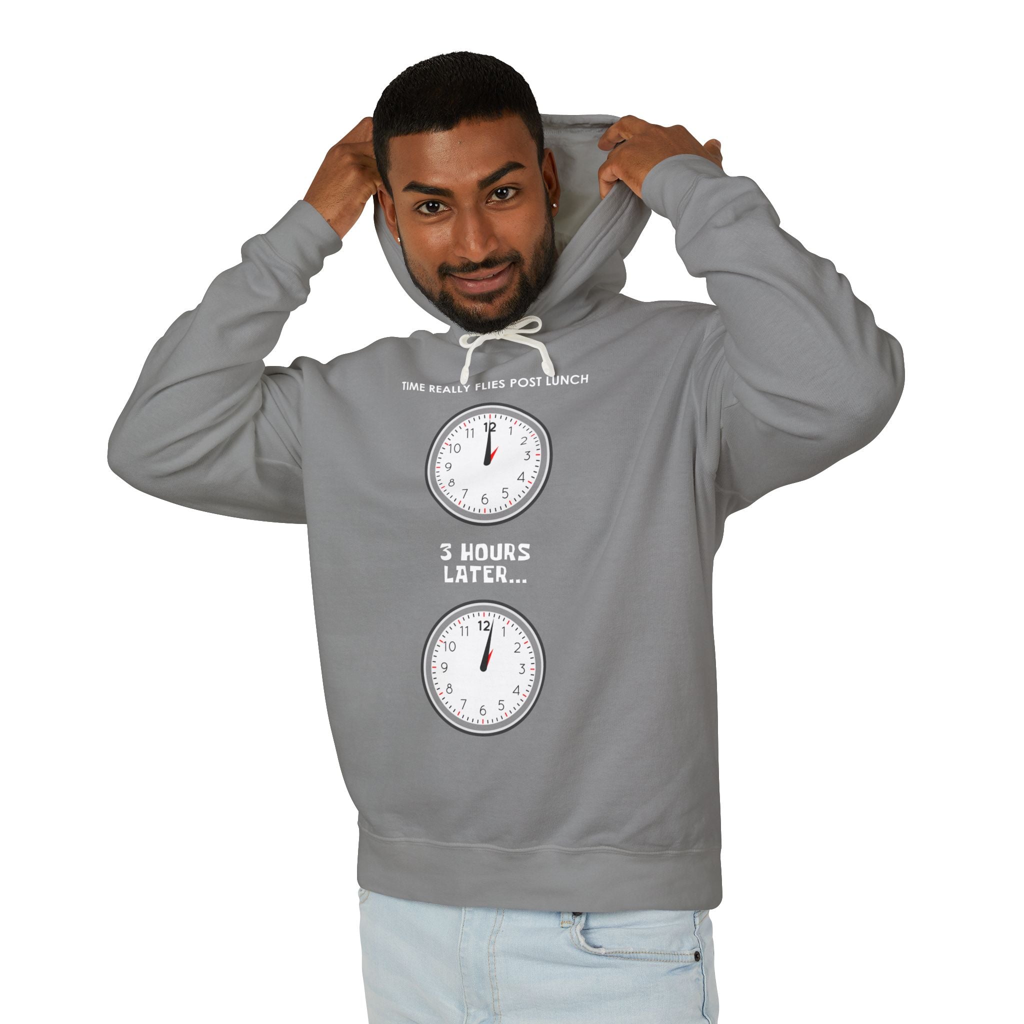 Post Lunch Woe Hoodie – Dark Humor Office Survival Sweatshirt