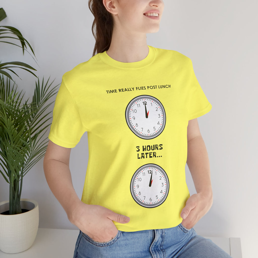 Post Lunch Woe T-Shirt – Dark Humor Afternoon Slump Graphic Tee