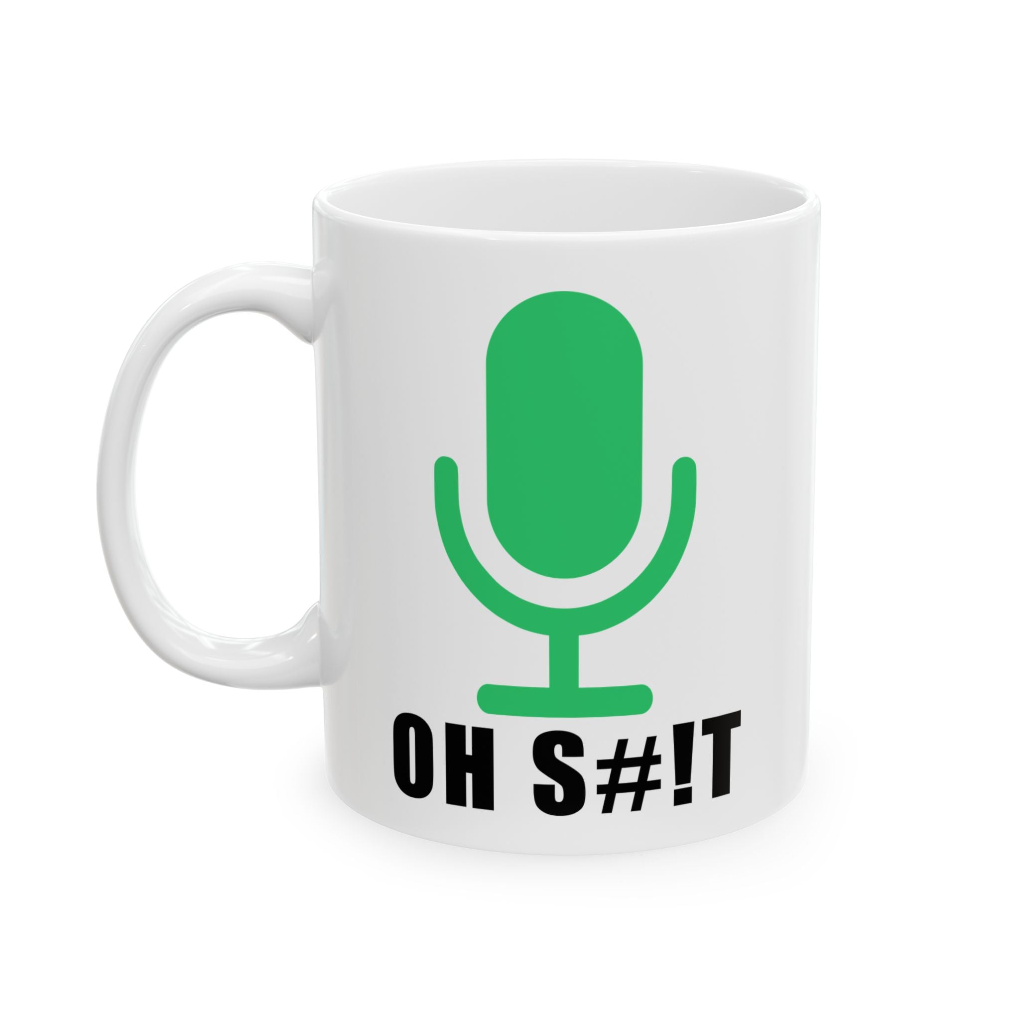 OH S#!T Coffee Mug – Hot Mic Zoom Meeting Horror Cup