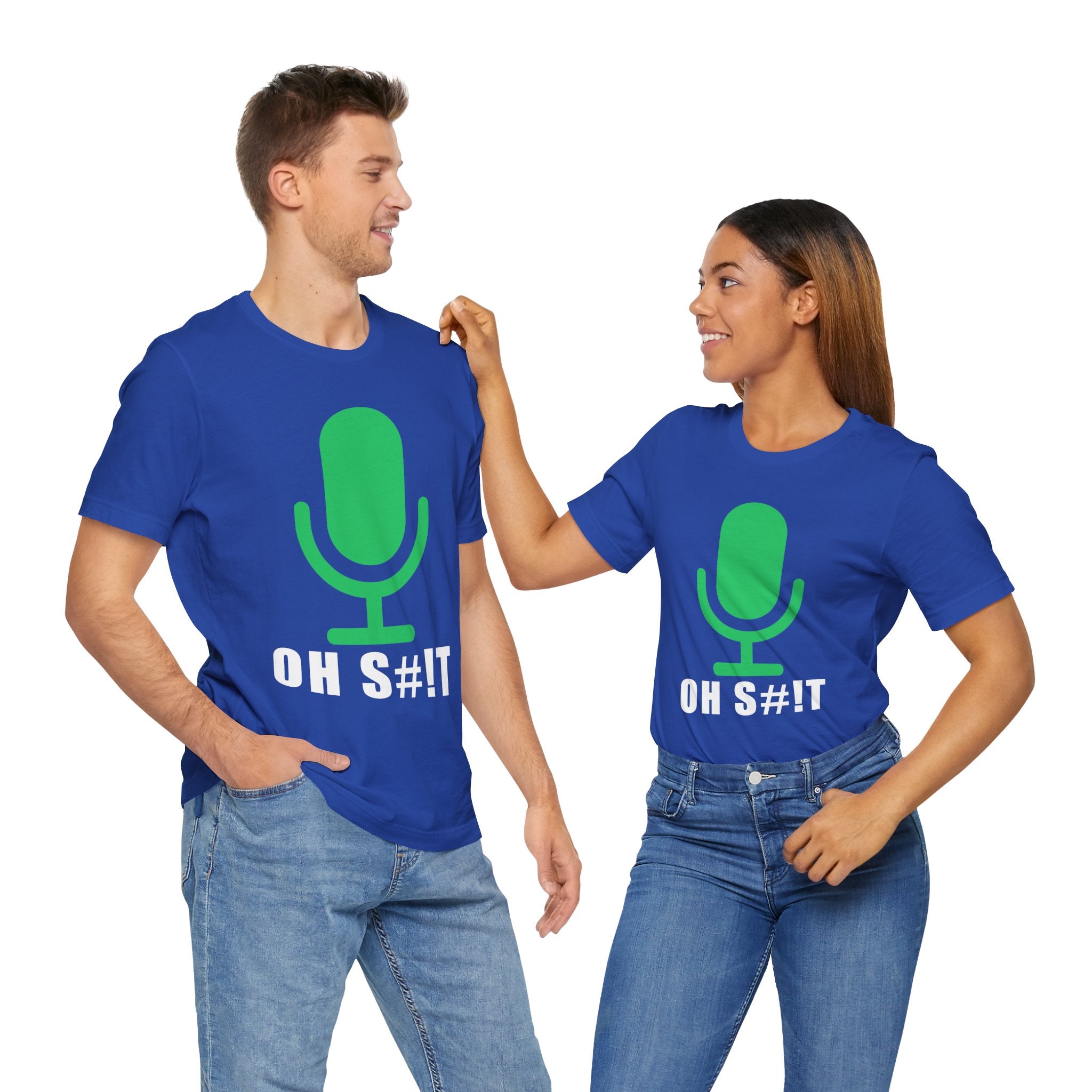 OH S#!T T-Shirt – Hot Mic Zoom Meeting Horror Graphic Tee