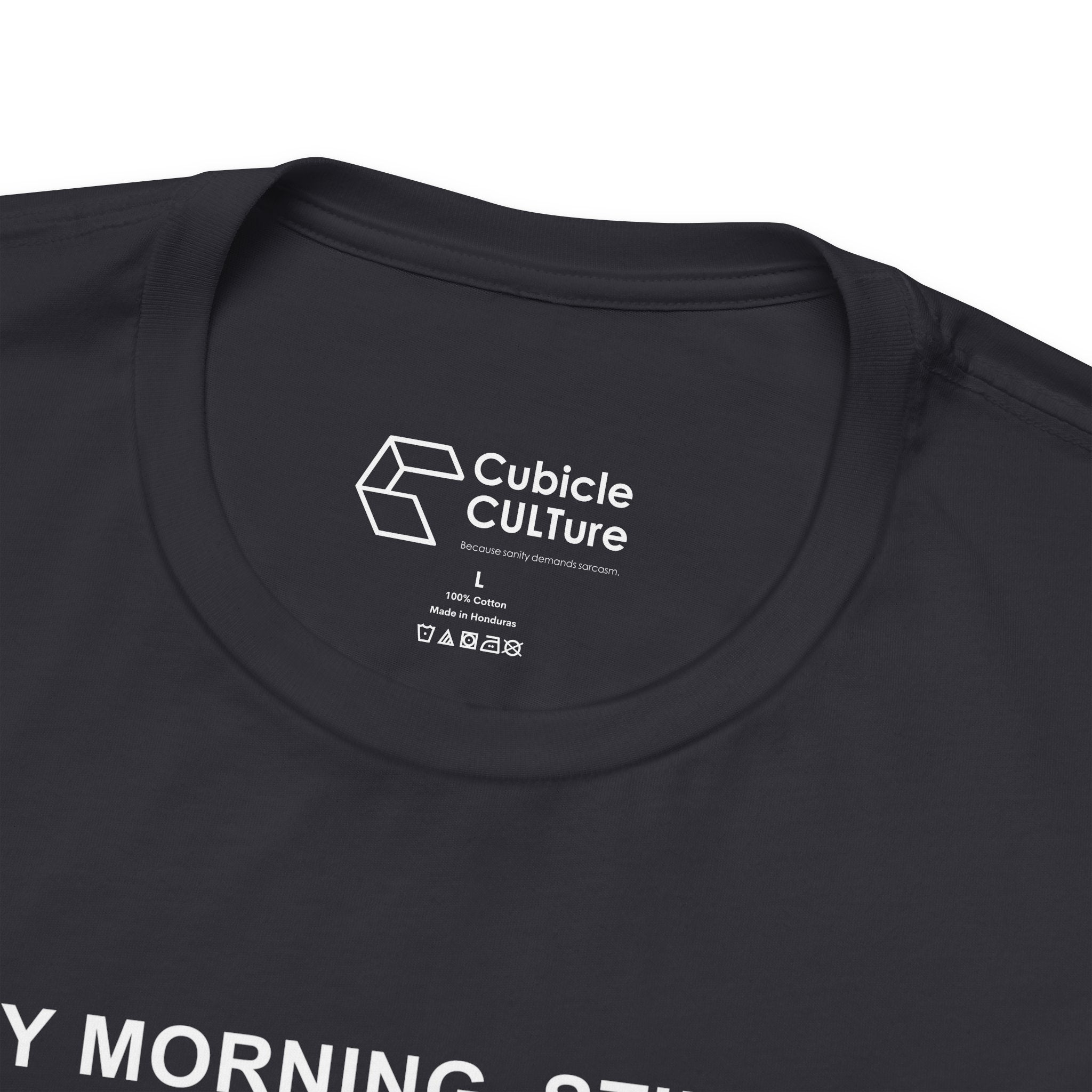 Every Morning — Clocking into Hell T-Shirt – Cliffverse Office Humor Graphic Tee for Corporate Survivors
