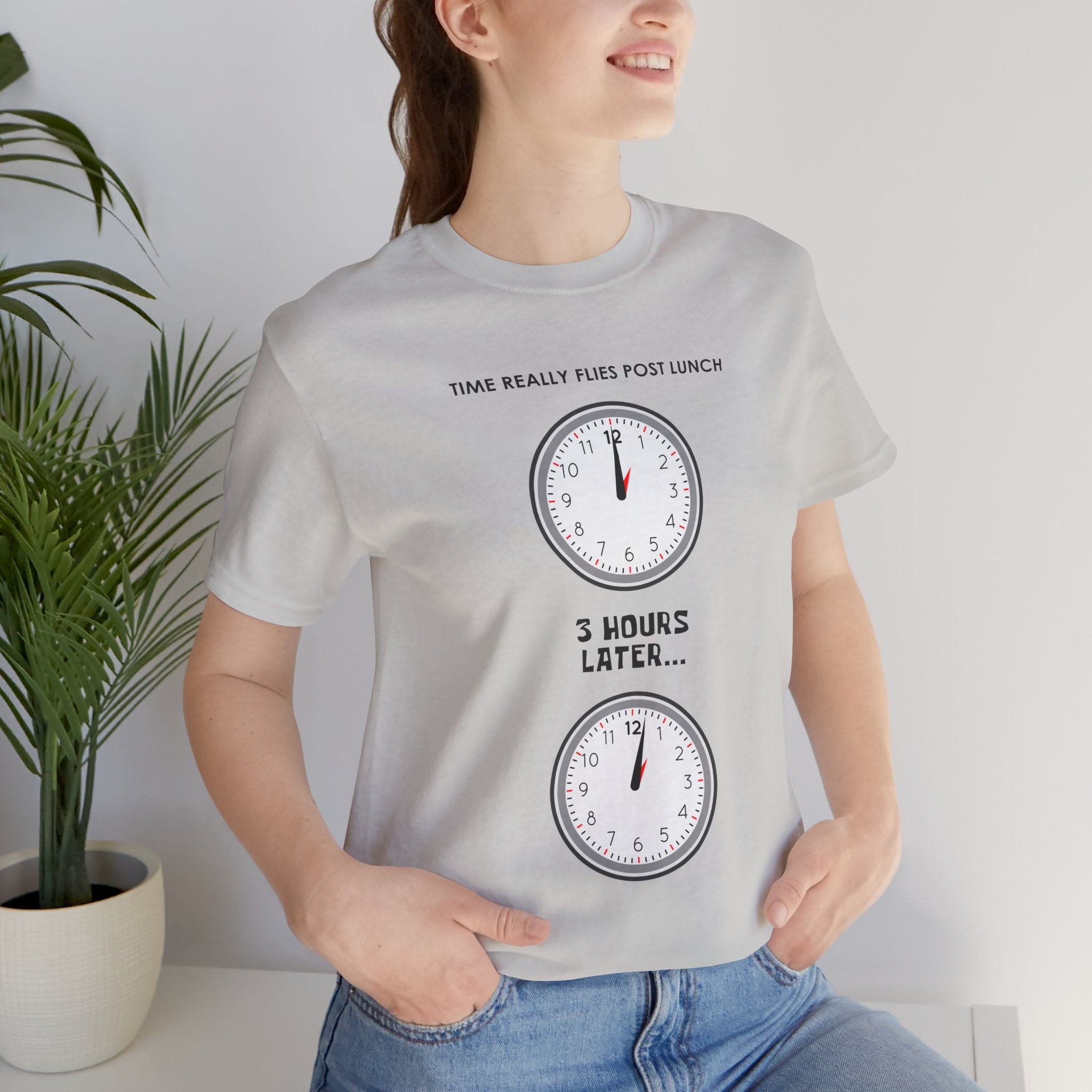 Post Lunch Woe T-Shirt – Dark Humor Afternoon Slump Graphic Tee