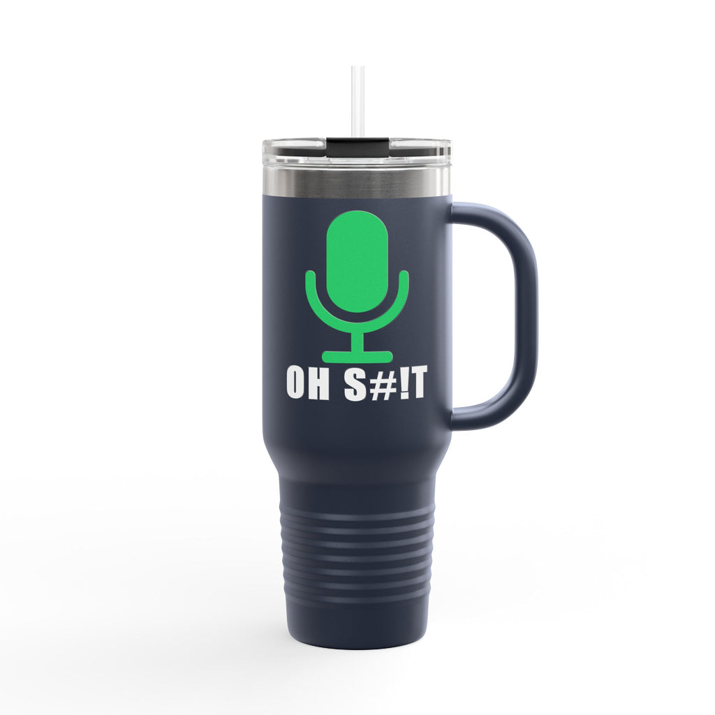 OH S#!T Travel Mug – Hot Mic Zoom Meeting Horror Tumbler