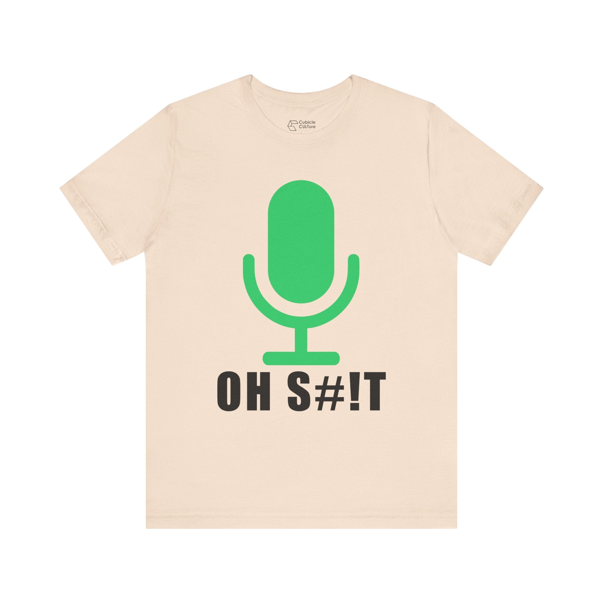 OH S#!T T-Shirt – Hot Mic Zoom Meeting Horror Graphic Tee
