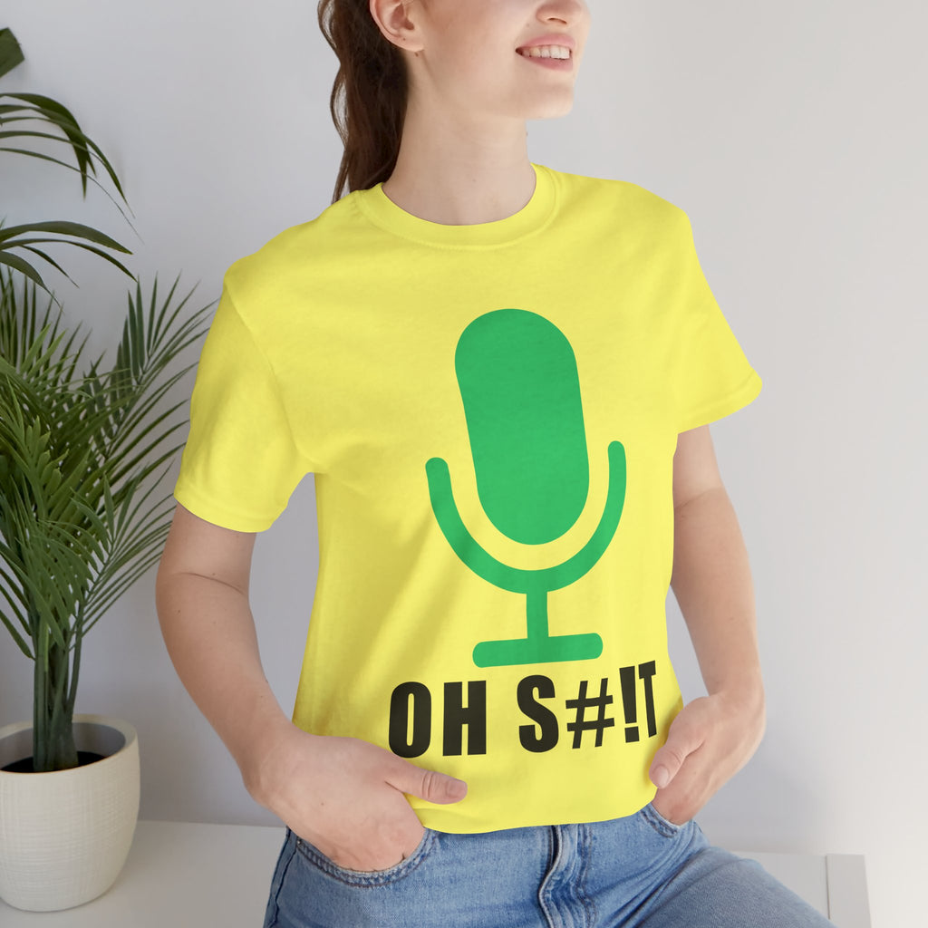 OH S#!T T-Shirt – Hot Mic Zoom Meeting Horror Graphic Tee