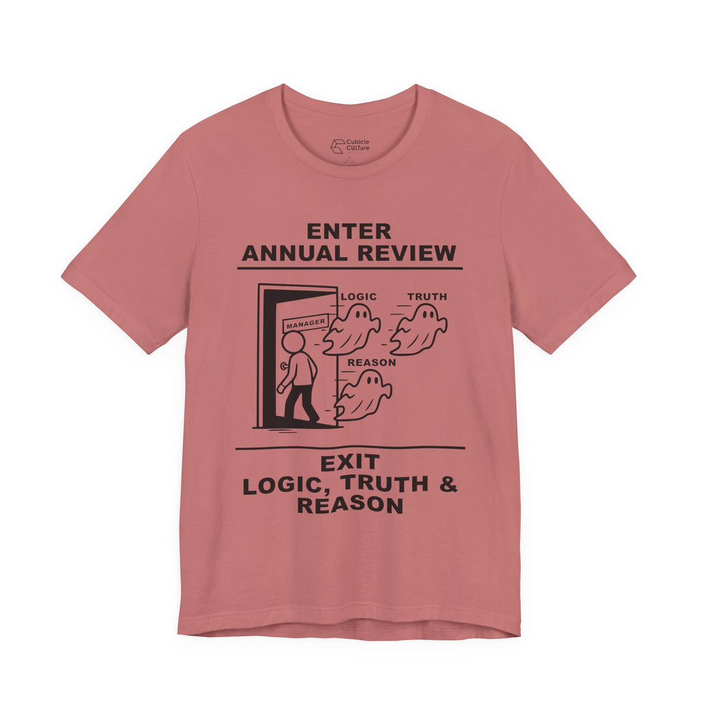 Annual Review T-Shirt – Cliffverse Office Humor Graphic Tee for Corporate Survivors