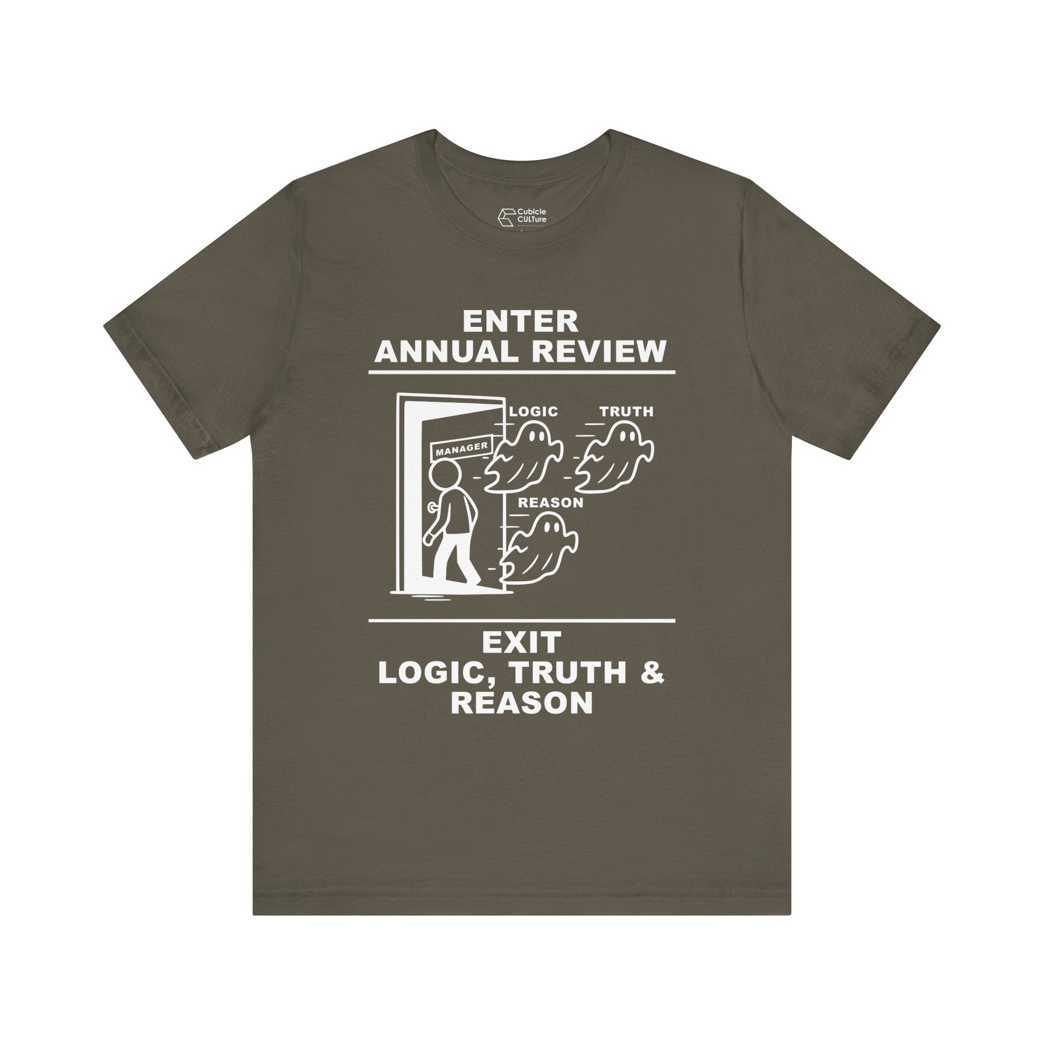 Annual Review T-Shirt – Cliffverse Office Humor Graphic Tee for Corporate Survivors