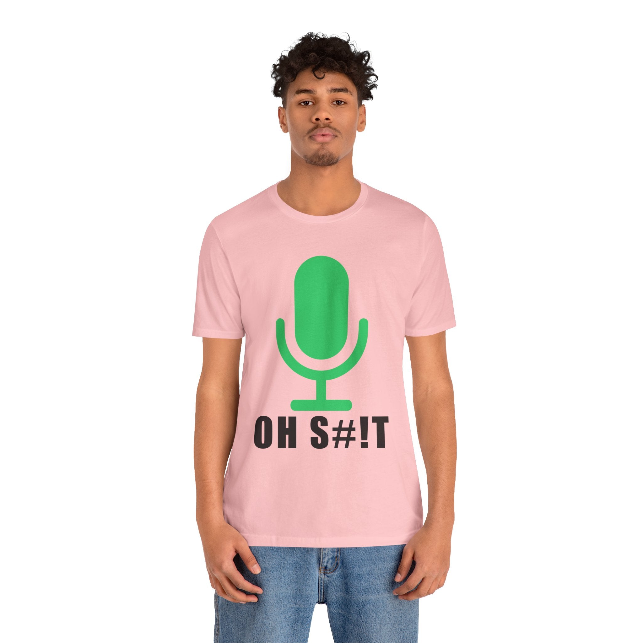 OH S#!T T-Shirt – Hot Mic Zoom Meeting Horror Graphic Tee