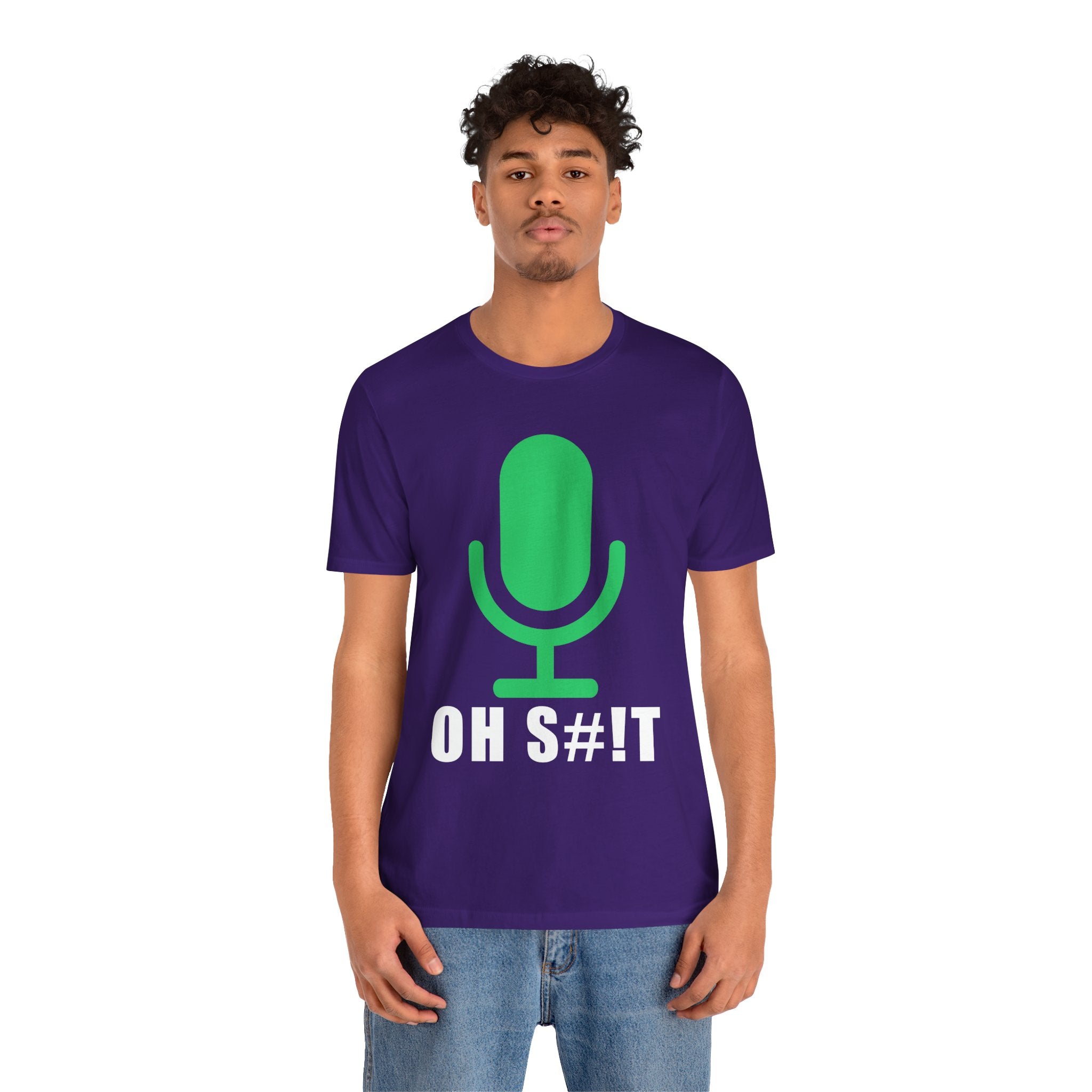 OH S#!T T-Shirt – Hot Mic Zoom Meeting Horror Graphic Tee
