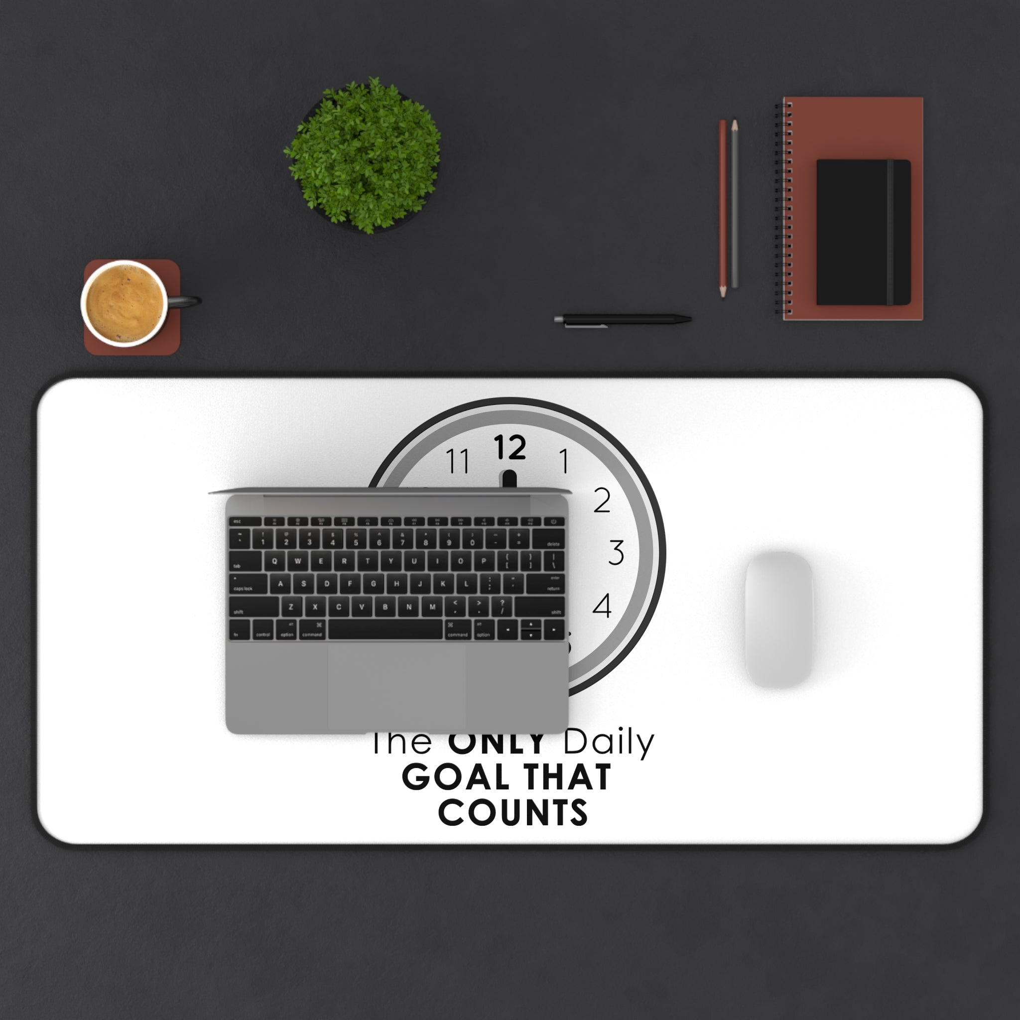5 O’Clock Daily Goal Mouse Pad – Dark Humor Office Survival Accessory