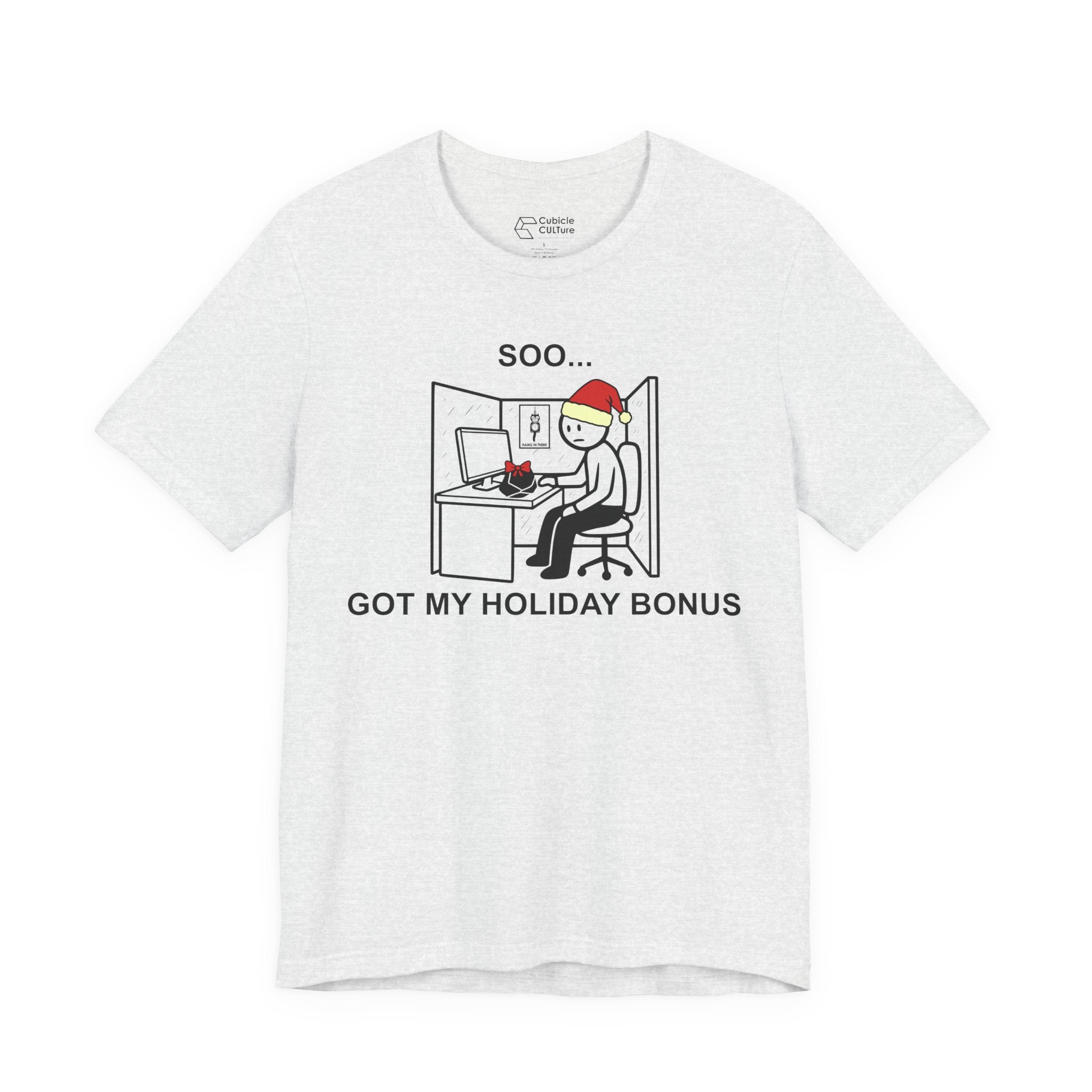 Holiday Bonus Comic T-Shirt – Cliffverse Dark Corporate Humor Christmas Graphic Tee