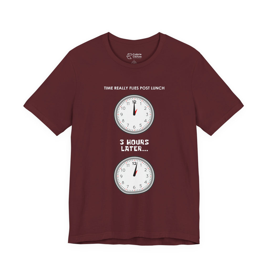 Post Lunch Woe T-Shirt – Dark Humor Afternoon Slump Graphic Tee