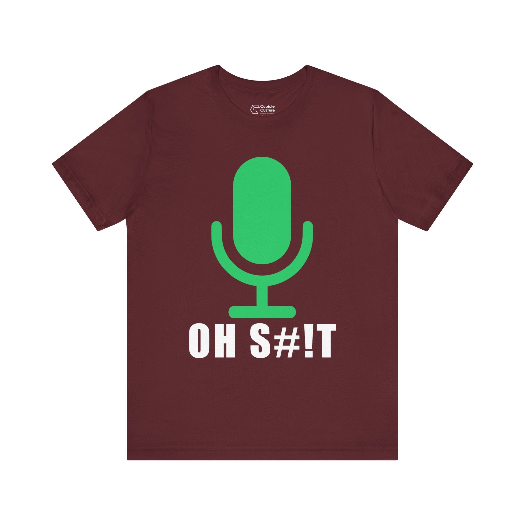 OH S#!T T-Shirt – Hot Mic Zoom Meeting Horror Graphic Tee