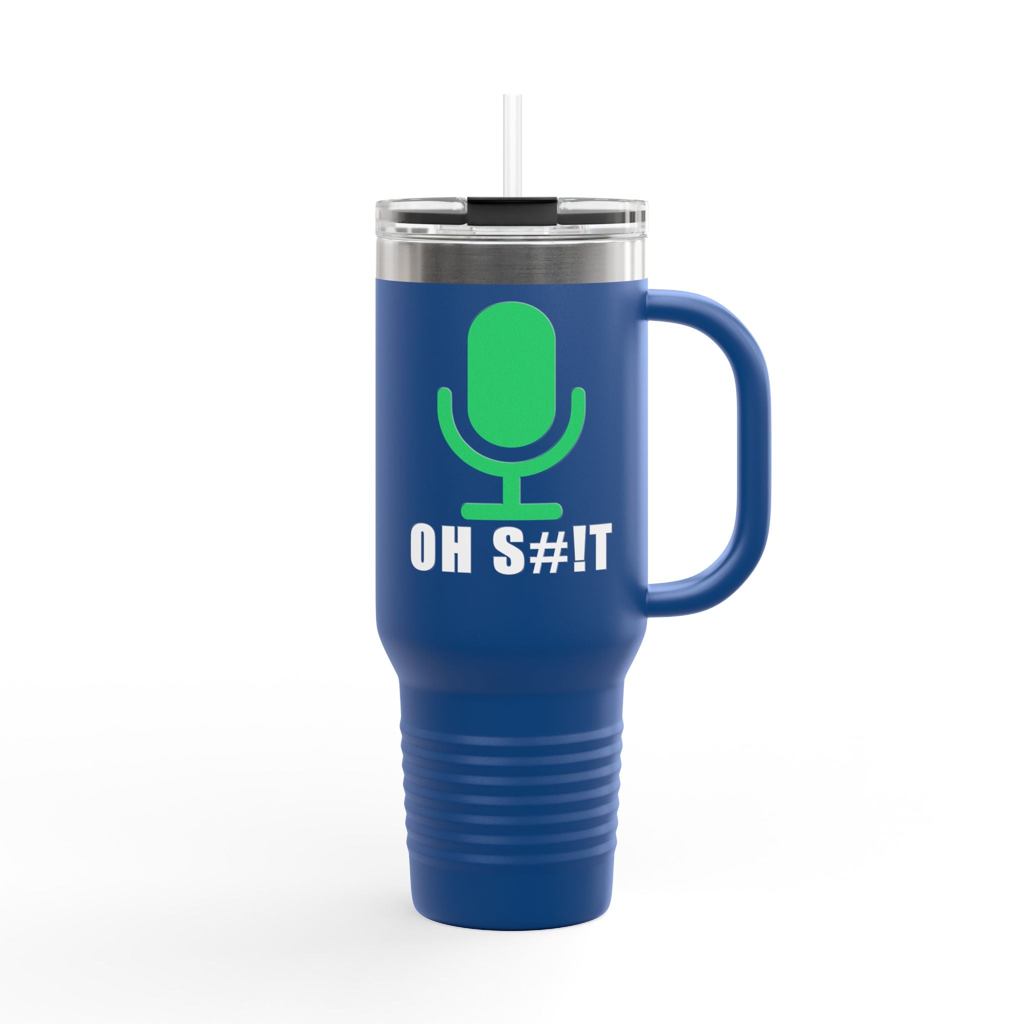 OH S#!T Travel Mug – Hot Mic Zoom Meeting Horror Tumbler