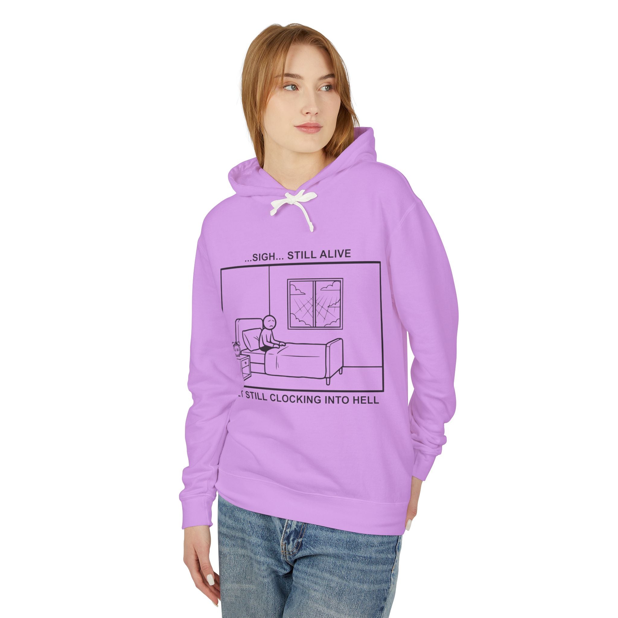 Every Morning — Clocking into Hell – Cliffverse Office Humor Hoodie for Corporate Survivors