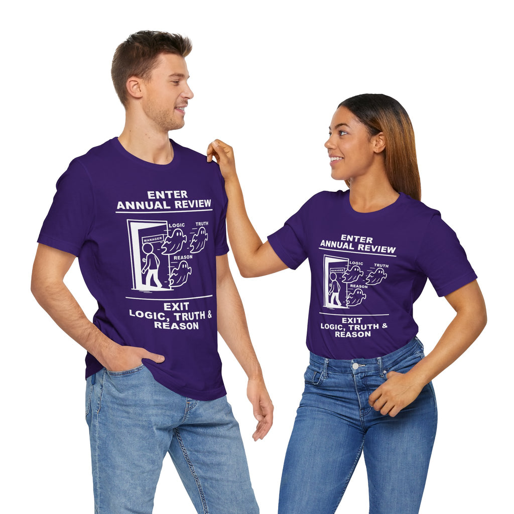 Annual Review T-Shirt – Cliffverse Office Humor Graphic Tee for Corporate Survivors