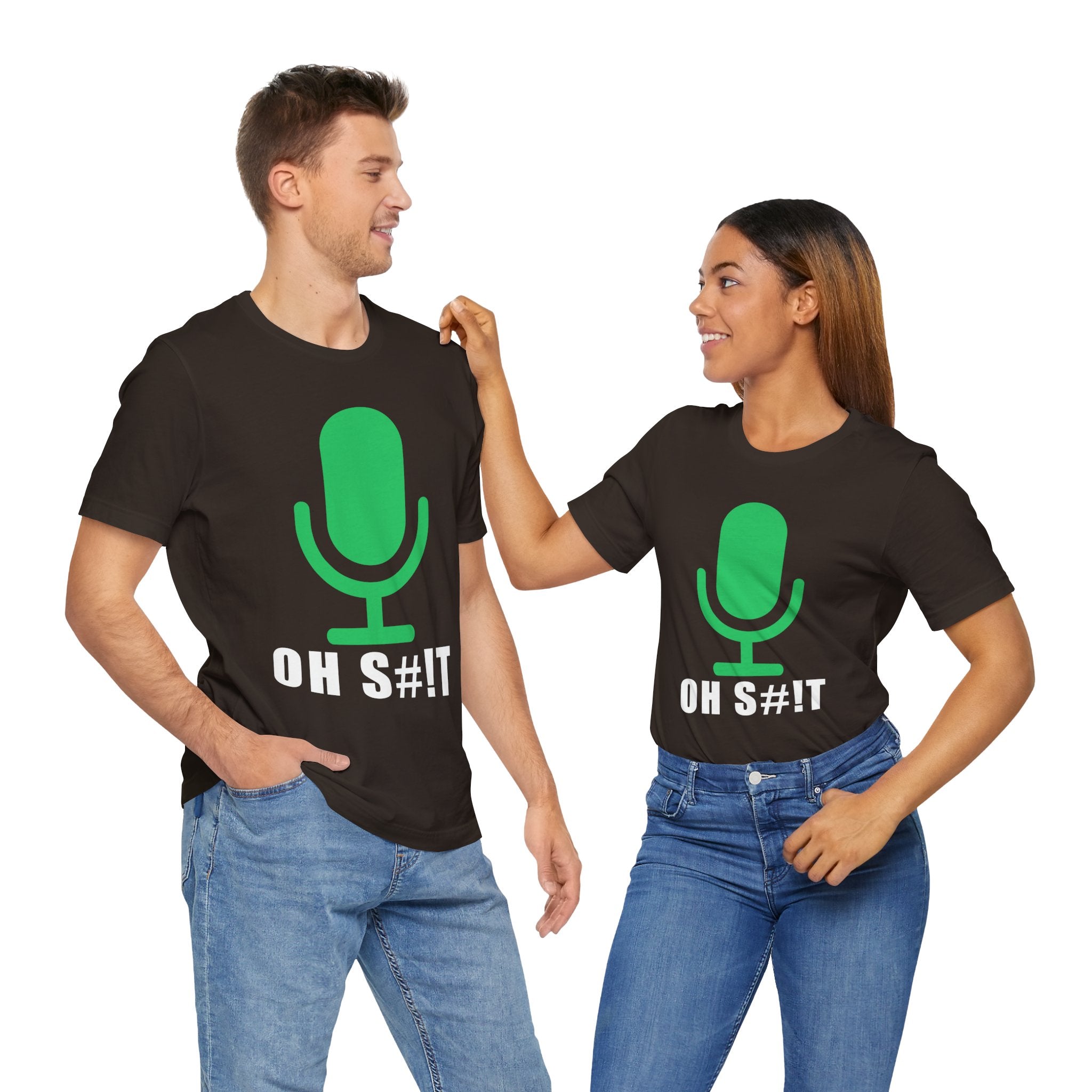 OH S#!T T-Shirt – Hot Mic Zoom Meeting Horror Graphic Tee