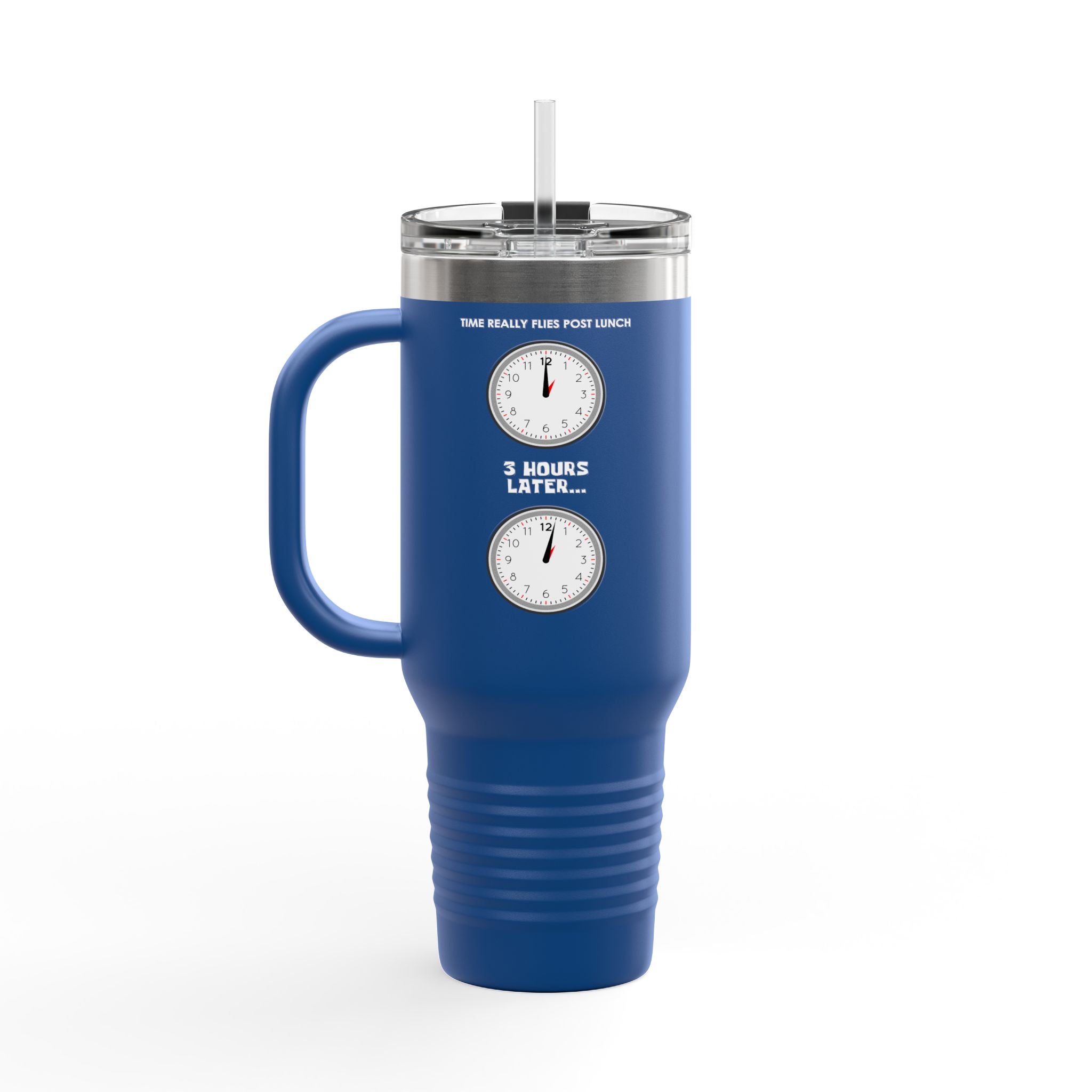 Post Lunch Woe Travel Mug – Dark Humor Afternoon Slump Tumbler